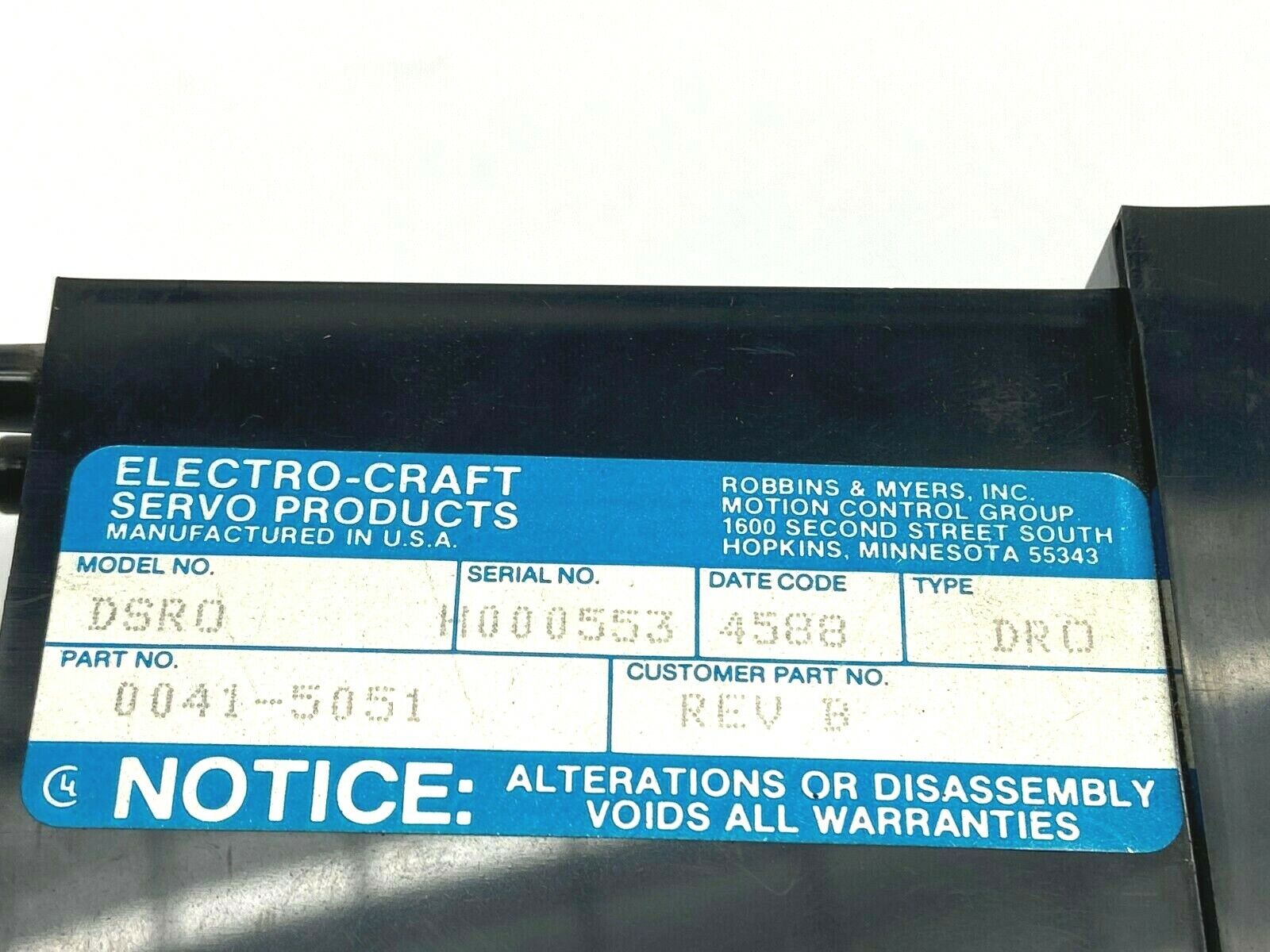 Electro Craft 0041-5051 DSR0 Digital Readout Module - Maverick Industrial Sales
