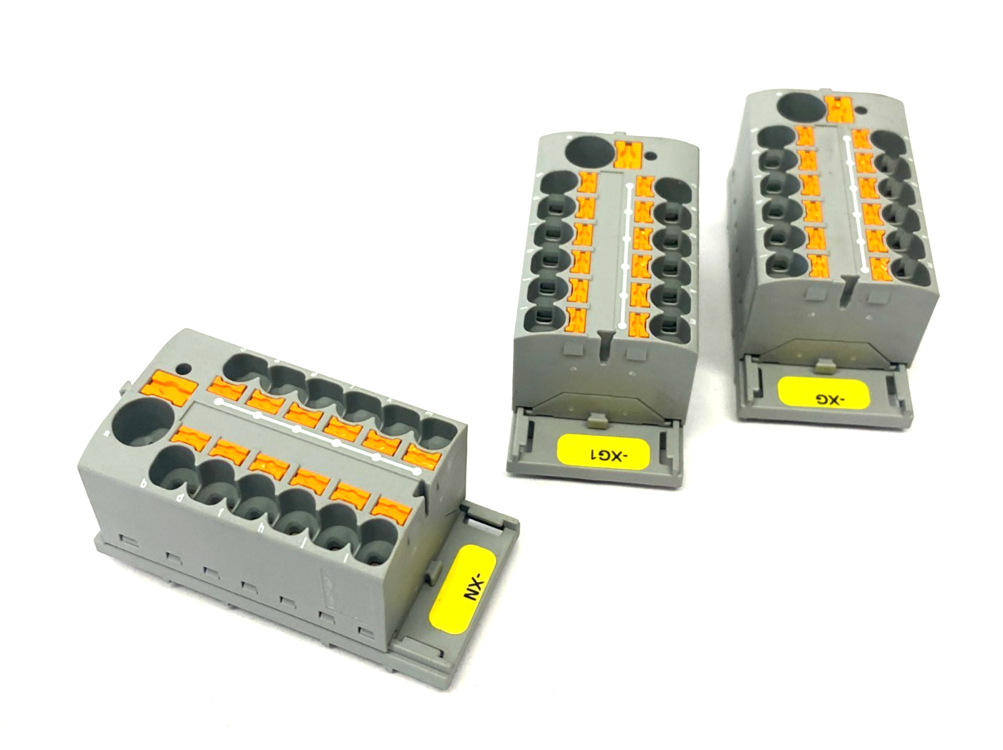 Phoenix Contact PTFIX 10/12X4 GY Distribution Block 3273878 LOT OF 3 - Maverick Industrial Sales