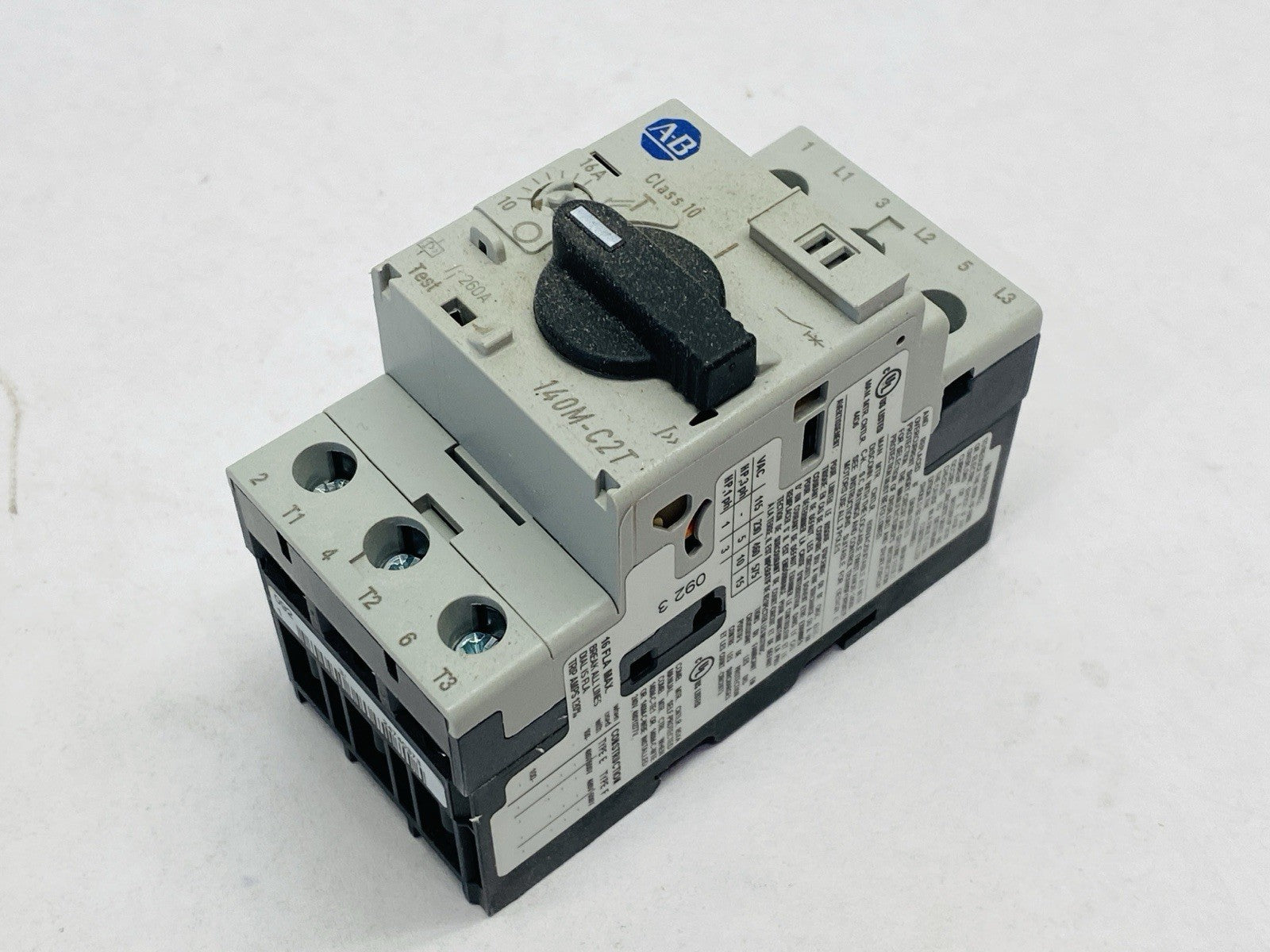Allen Bradley 140M-C2T-C16 Ser. C Circuit Breaker Motor Protection 10/16A 3P - Maverick Industrial Sales