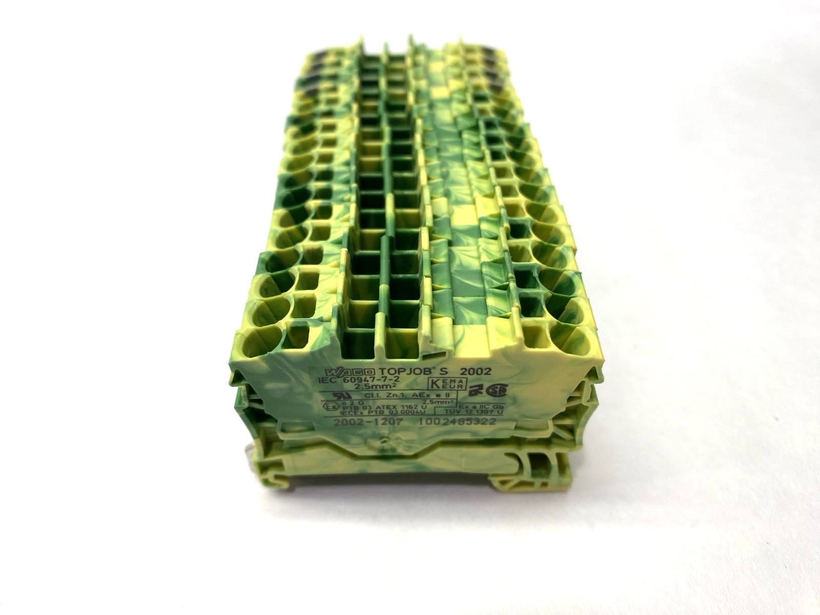 2002-1207 | Wago Topjobs Ground Terminal Block 2-Conductor LOT OF 17 - Used - Maverick Industrial Sales