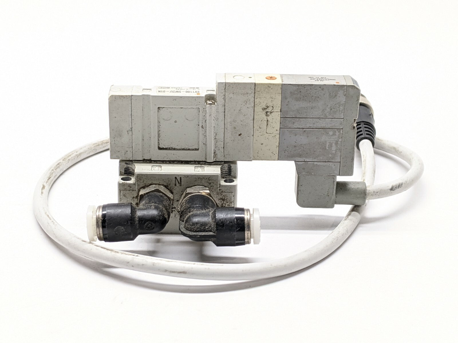 SV1100-5W2U-01N | SMC 5-Port 2-Position Single Solenoid Valve, 1/8" Body Ports - Used - Maverick Industrial Sales
