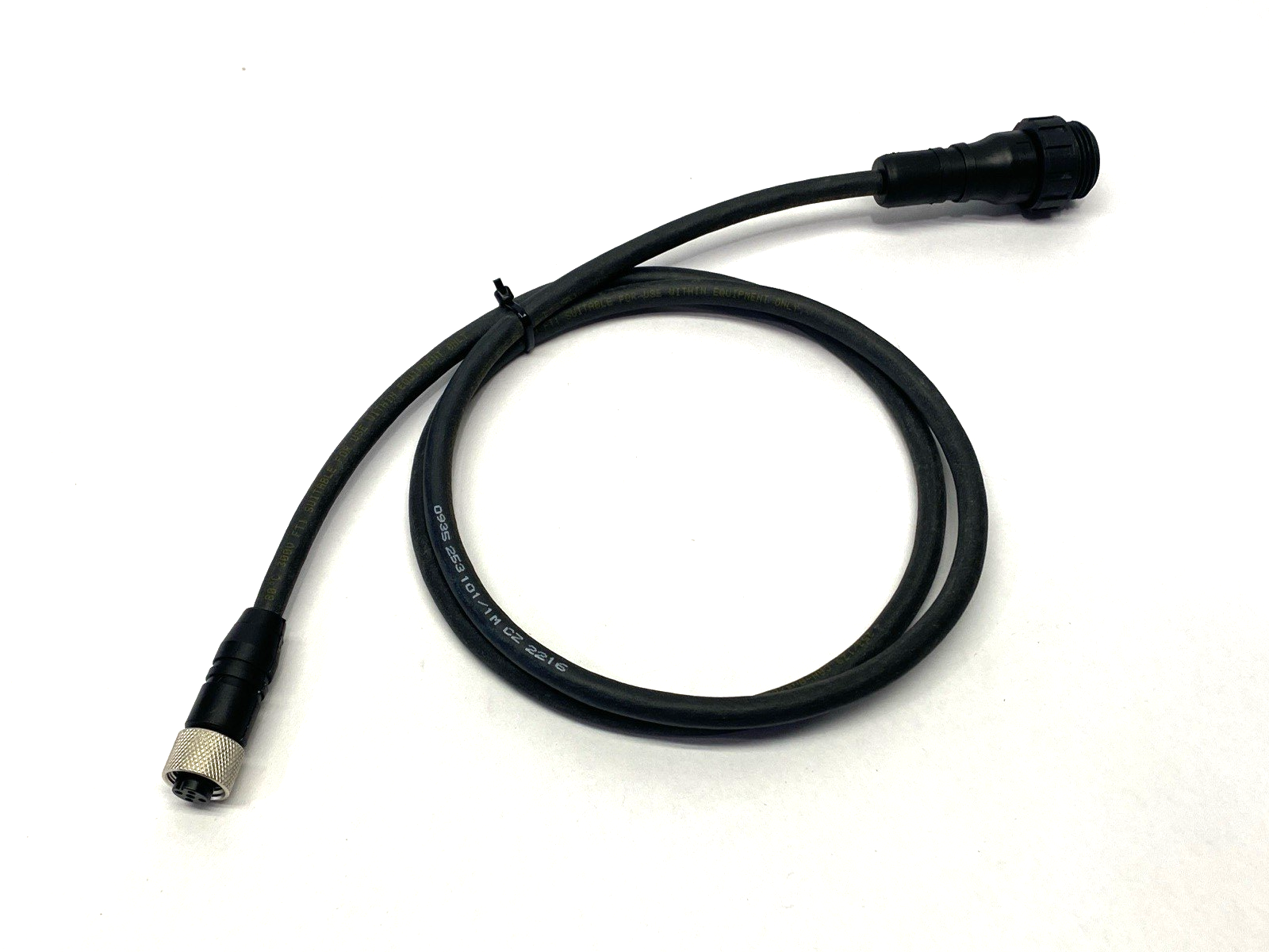 0935 253 103/1M Double Ended Cordset w/ 7/8" Male 5-Pole to M12 Female Connector - Maverick Industrial Sales