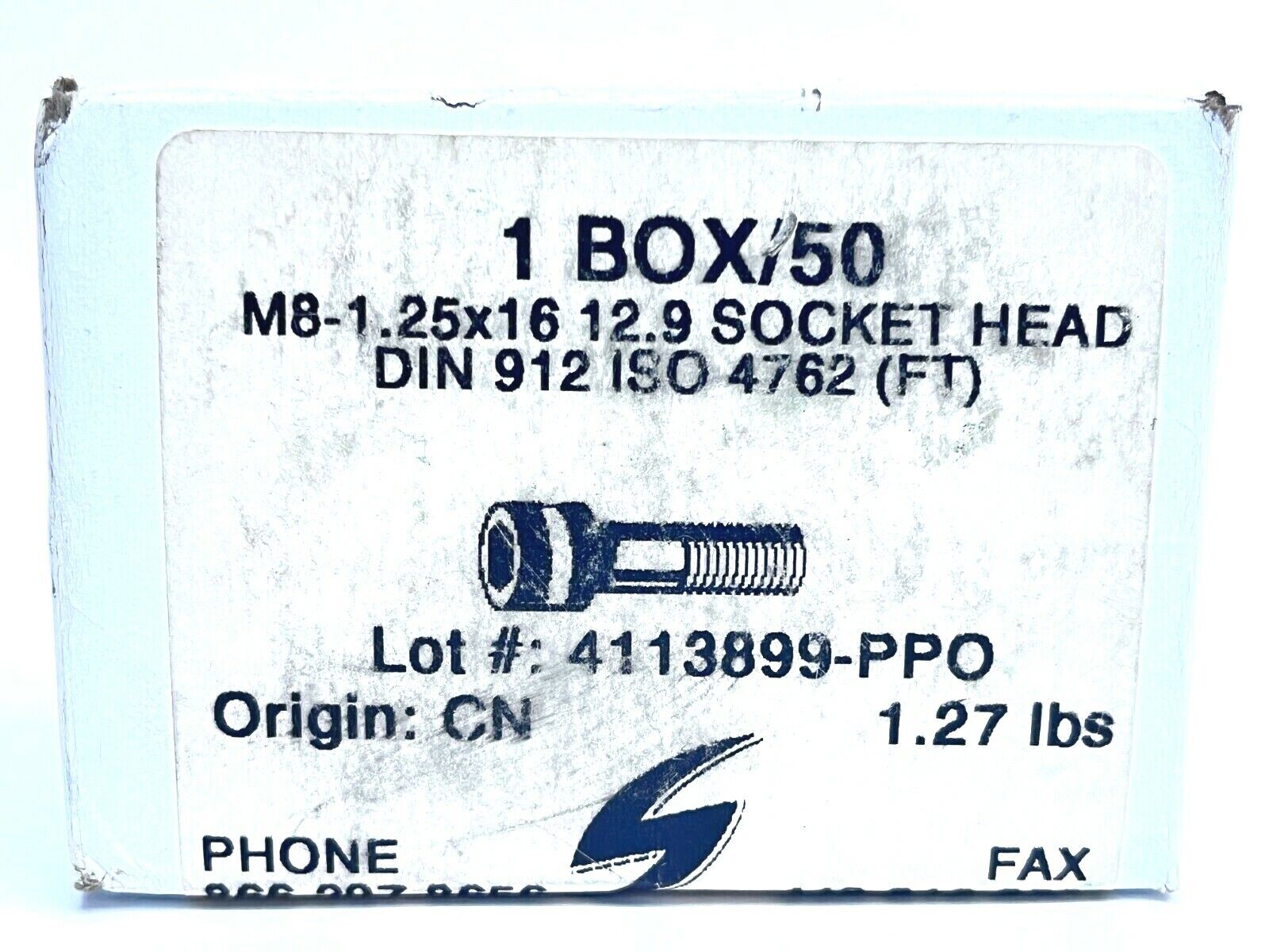 Solution Industries M8-1.25x16 12.9 Socket Head DIN 912 ISO 4762 (FT) BOX OF 50 - Maverick Industrial Sales