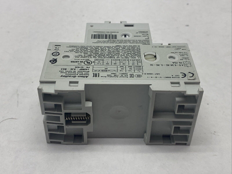 Allen Bradley 140MP-A3E-B63 Ser A Motor Protection Circuit Breaker 4-6.3A 690V - Maverick Industrial Sales