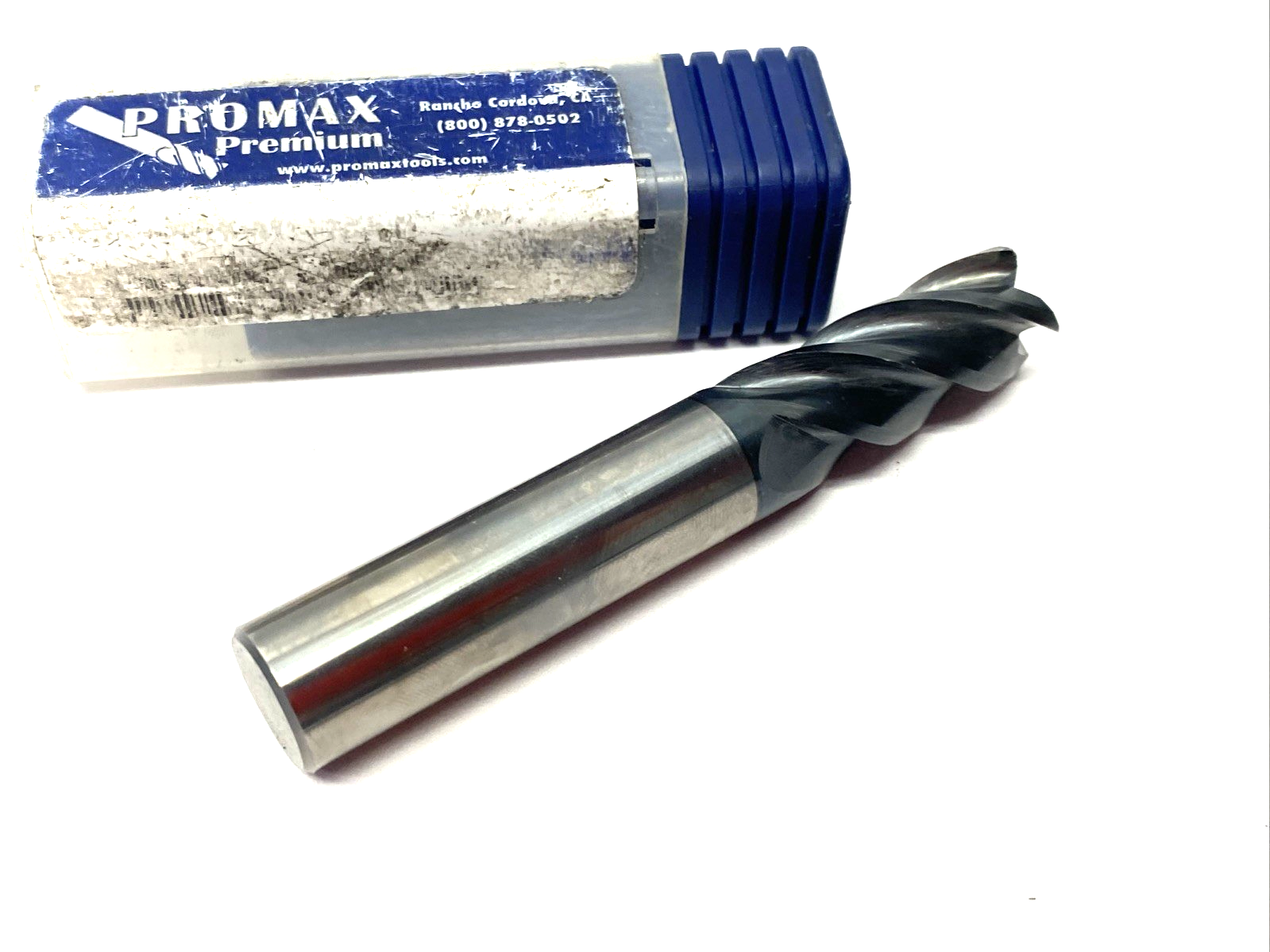 111-03614 | ProMax Square End Mill: 9/16" Dia, 1-1/4" LOC, 9/16" Shank, 4-Flute - Used - Maverick Industrial Sales