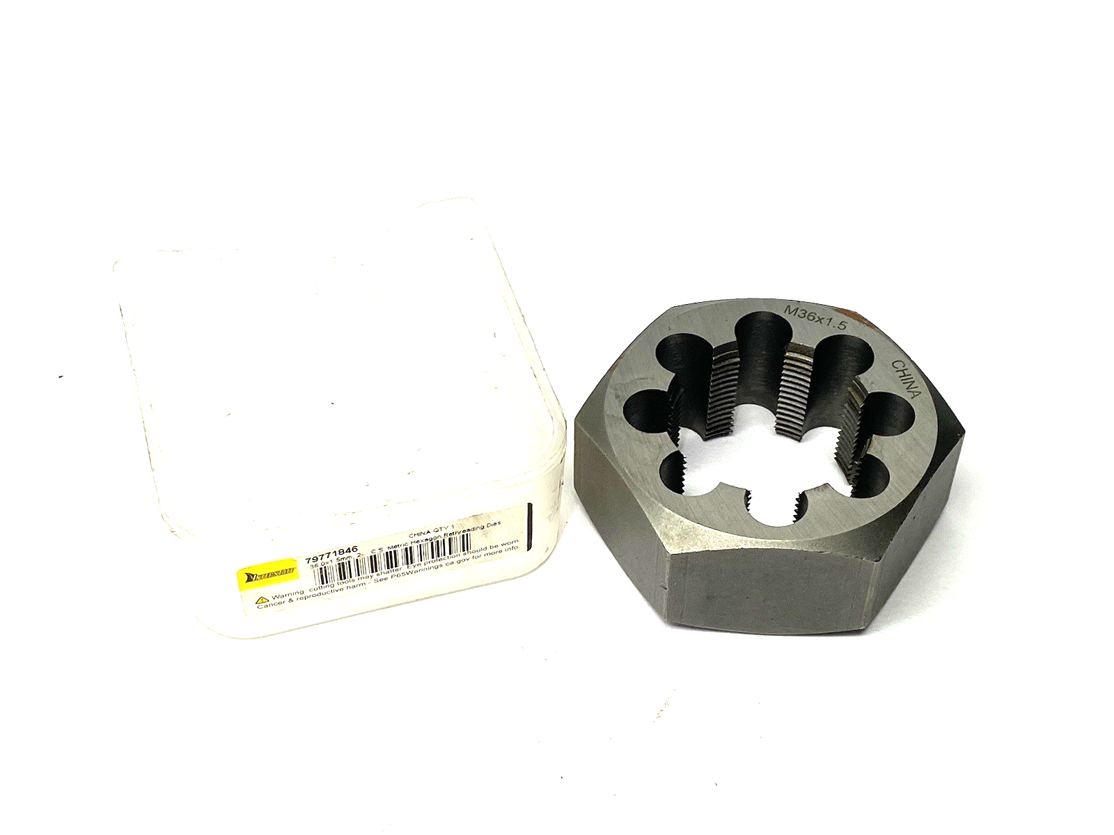 Interstate 79771846 Hex Rethreading Die: M36x1.5, 1" Thick, Right Hand - Maverick Industrial Sales
