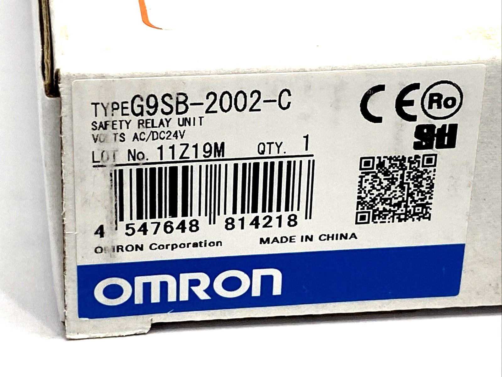 Omron G9SB-2002-C Safety Relay Unit 24V DPST-NO - Maverick Industrial Sales
