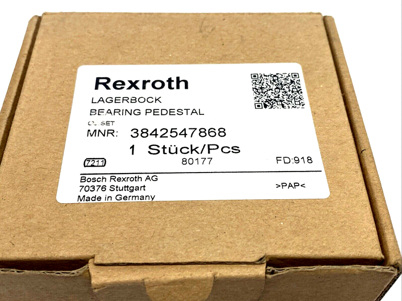 Bosch Rexroth 3842547868 Bearing Pedestal - Maverick Industrial Sales