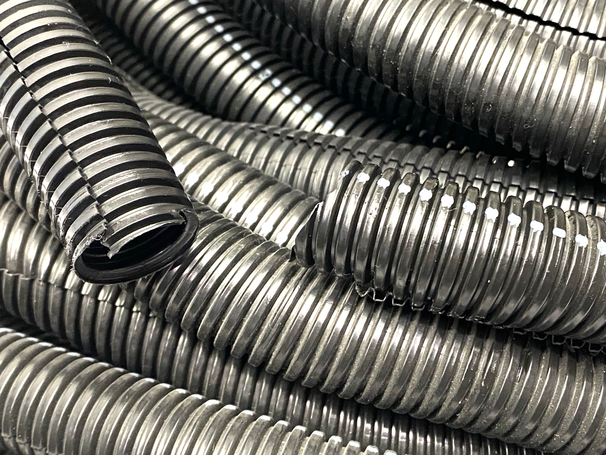 Split Wire Loom Tubing 3/4", Black 4lb TOTAL - Maverick Industrial Sales