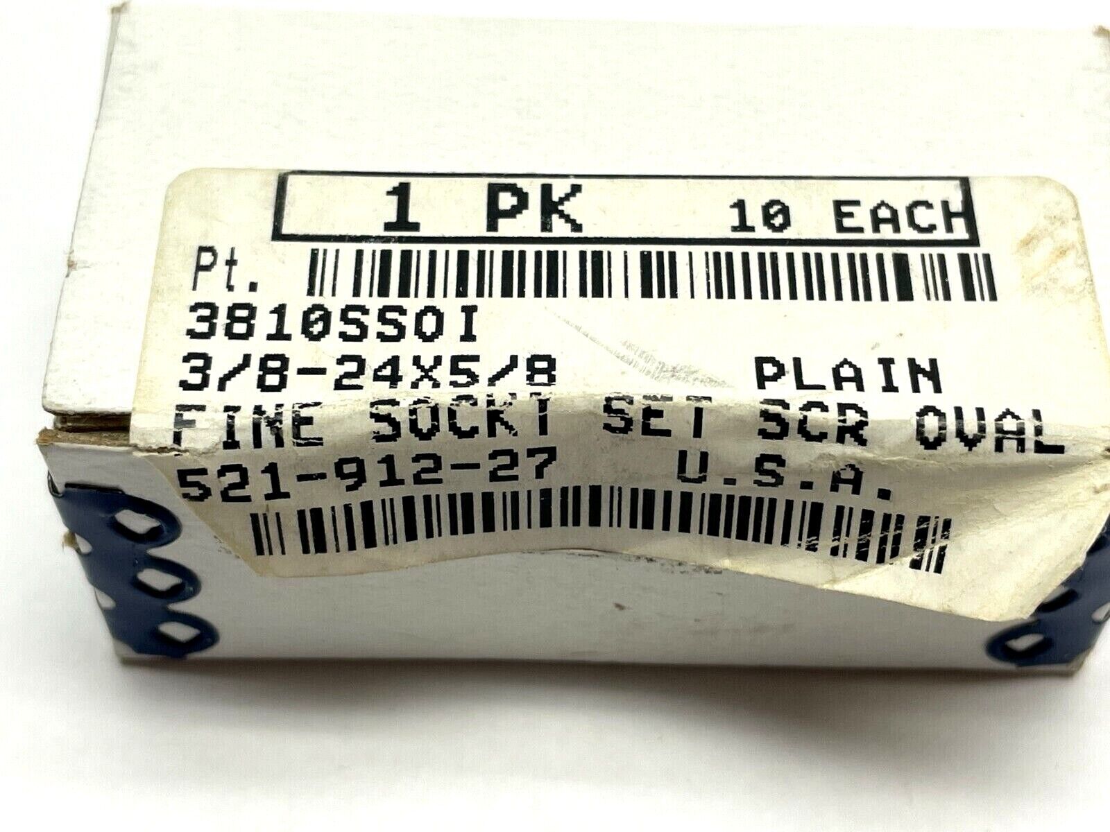 Fine Thread Socket Set Screw Oval Point 3/8"-24 x 5/8" PKG OF 10 - Maverick Industrial Sales