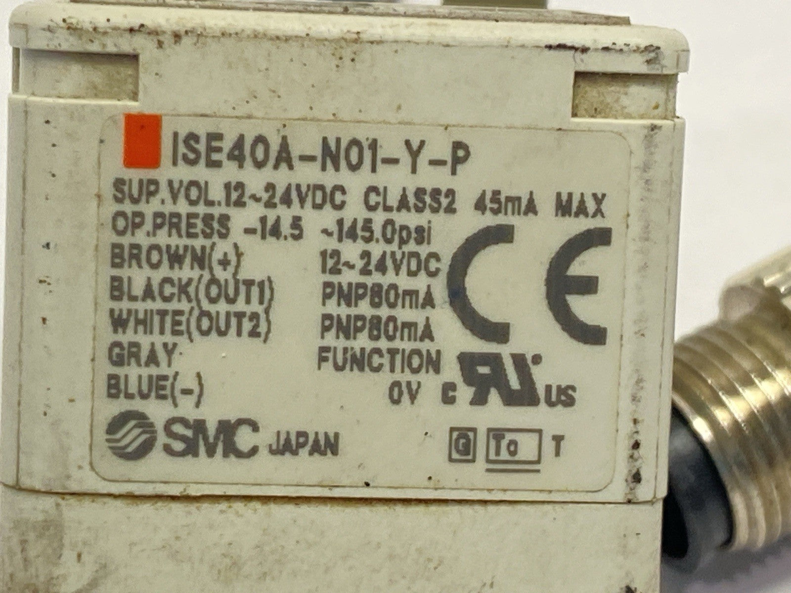 ISE40A-N01-Y-P | SMC Digital Pressure Switch 12-24VDC - For parts or not working - Maverick Industrial Sales