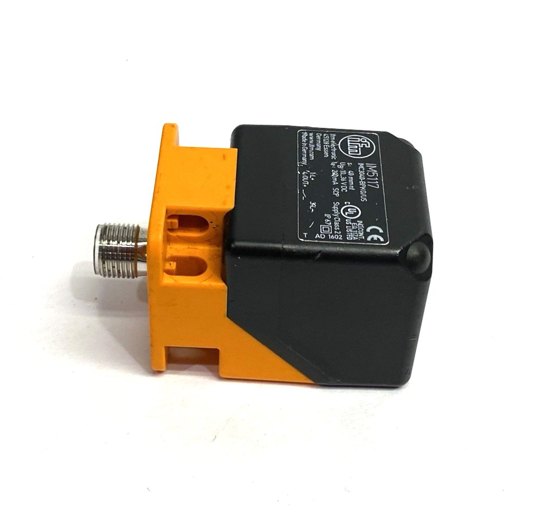 IM5117 | Ifm Inductive Cube Sensor, Long Sense Range, IMC3040-BPKG/US-100-DPS - Used - Maverick Industrial Sales