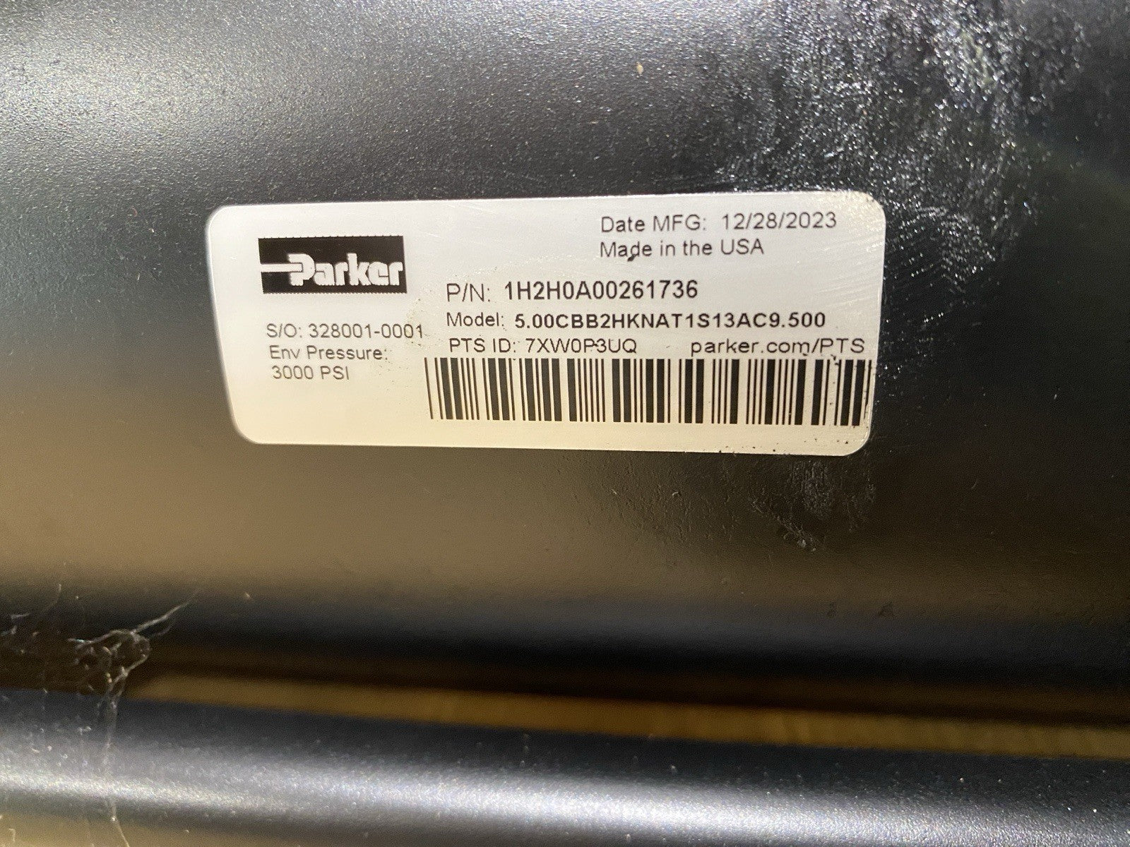 Parker Hannifin 1H2H0A00261736 Cylinder 5.00CBB2HKNAT1S13AC9.500 - Maverick Industrial Sales