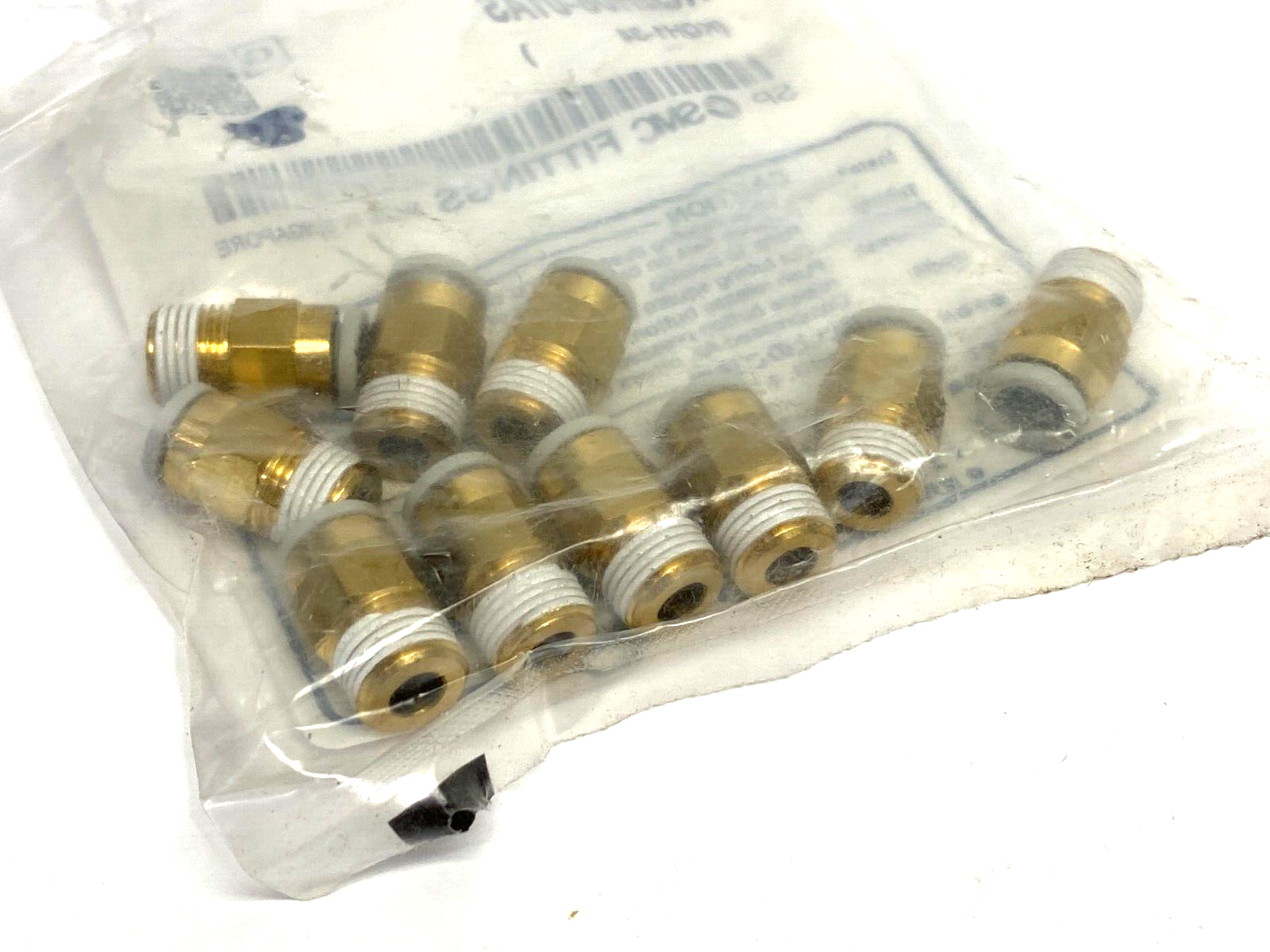 SMC KQ2H06-01AS Male Push-to-Connect Fitting 6mm OD Tube PKG OF 10 - Maverick Industrial Sales