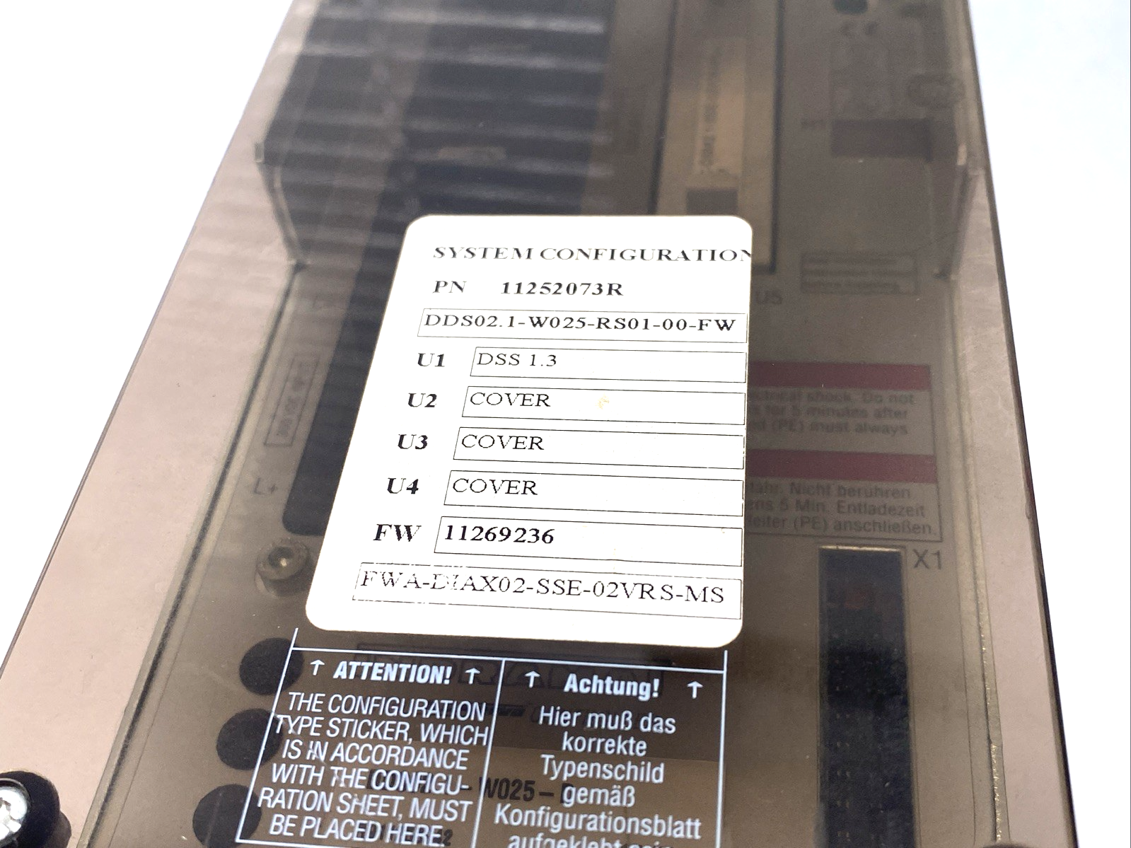 Indramat DDS02.1-W025-RS01-00-FW, DDS02.1-W025-D, FWA-DIAX02-SSE-02VRS-MS - Maverick Industrial Sales
