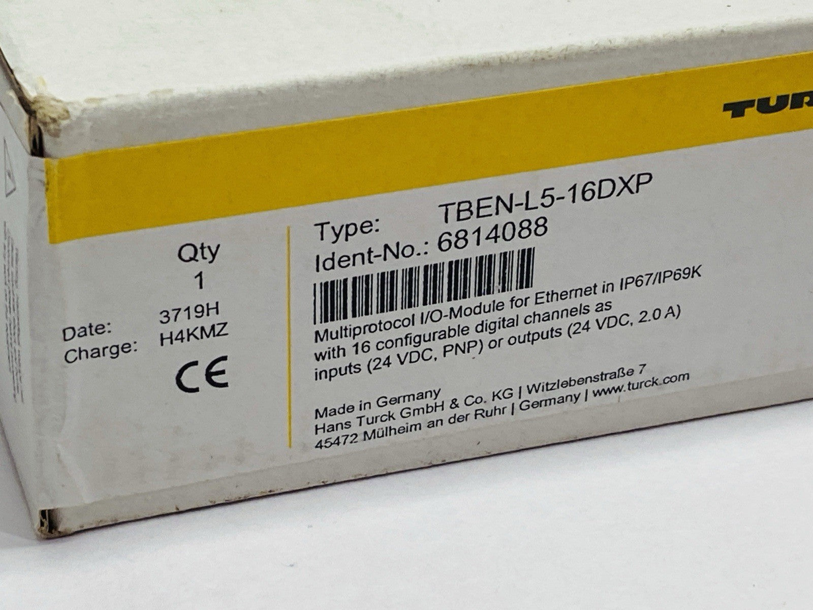 Turck TBEN-L5-16DXP Compact Multiprotocol I/O Module 18-30V - Maverick Industrial Sales