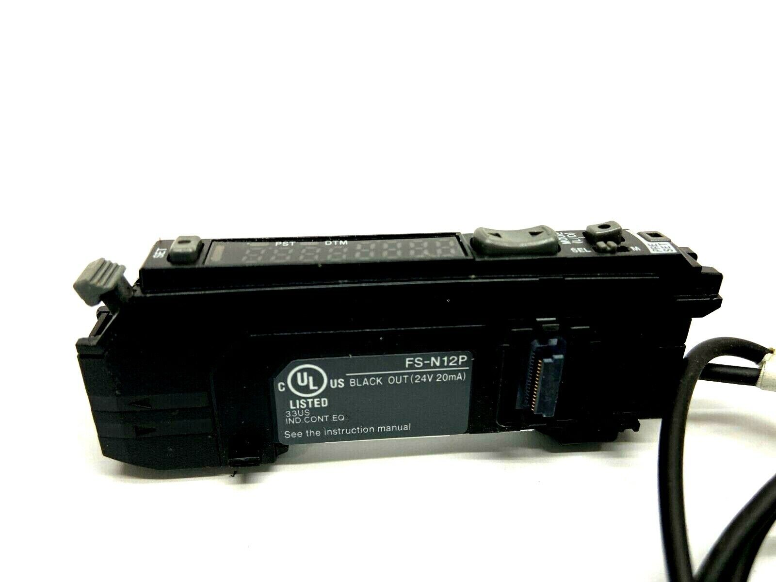 Keyence FS-N12P Fiber Optic Amplifier M8 Connection - Maverick Industrial Sales