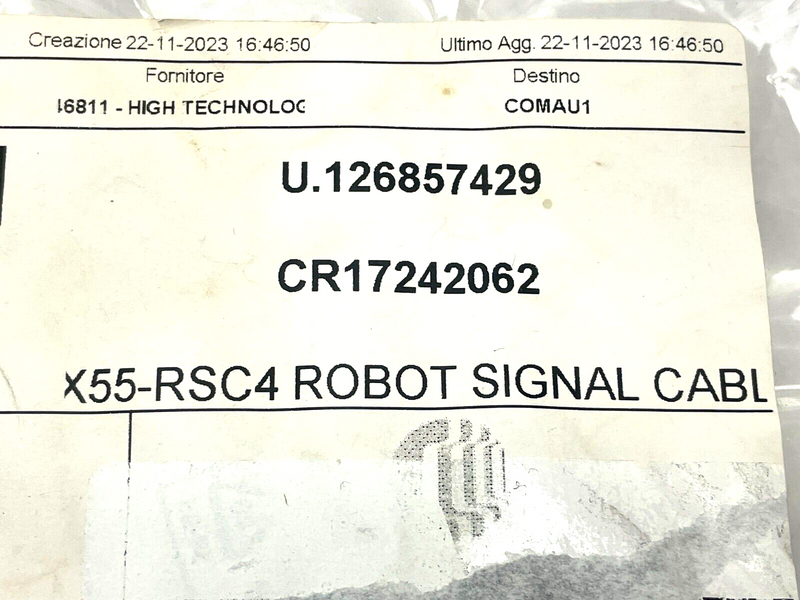 ABB X55-RSC4 Robot Signal Cable - Maverick Industrial Sales