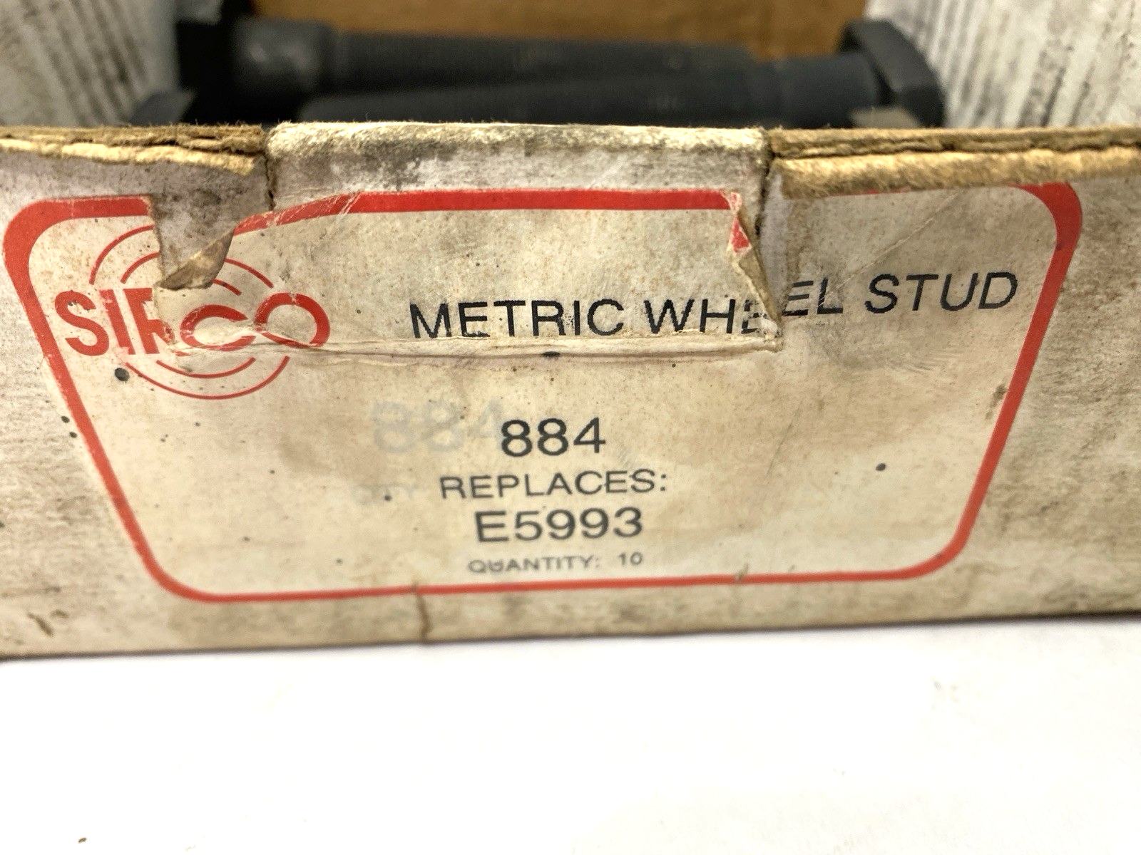 884 | Sirco Metric Wheel Stud Replaces E-5993 PACKAGE OF 6 - New – Open box - Maverick Industrial Sales