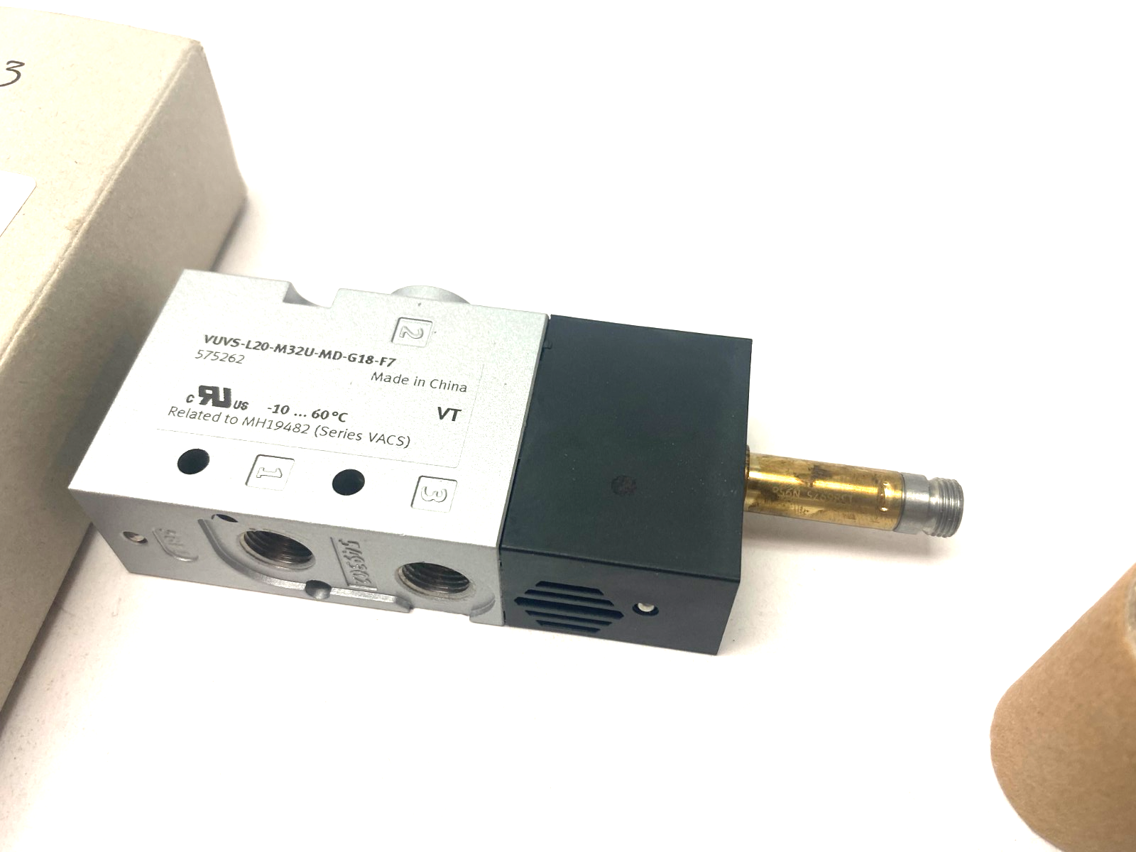 Festo VUVS-L20-M32U-MD-G18-F7 Spring Return Solenoid Valve 575262 - Maverick Industrial Sales