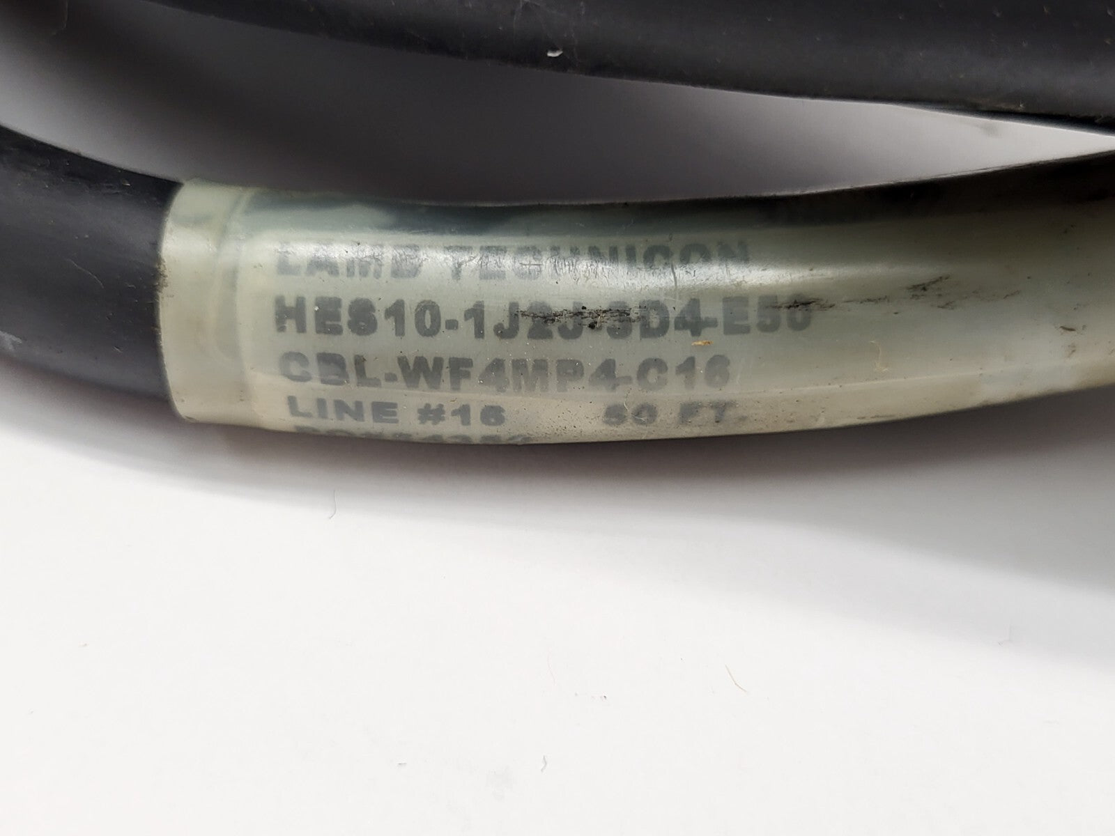 Lamb Technicon HES10-1JZJ-3D4-E50 CBL-WF4MP4-C16 10-Pin M to F Connector 50' - Maverick Industrial Sales