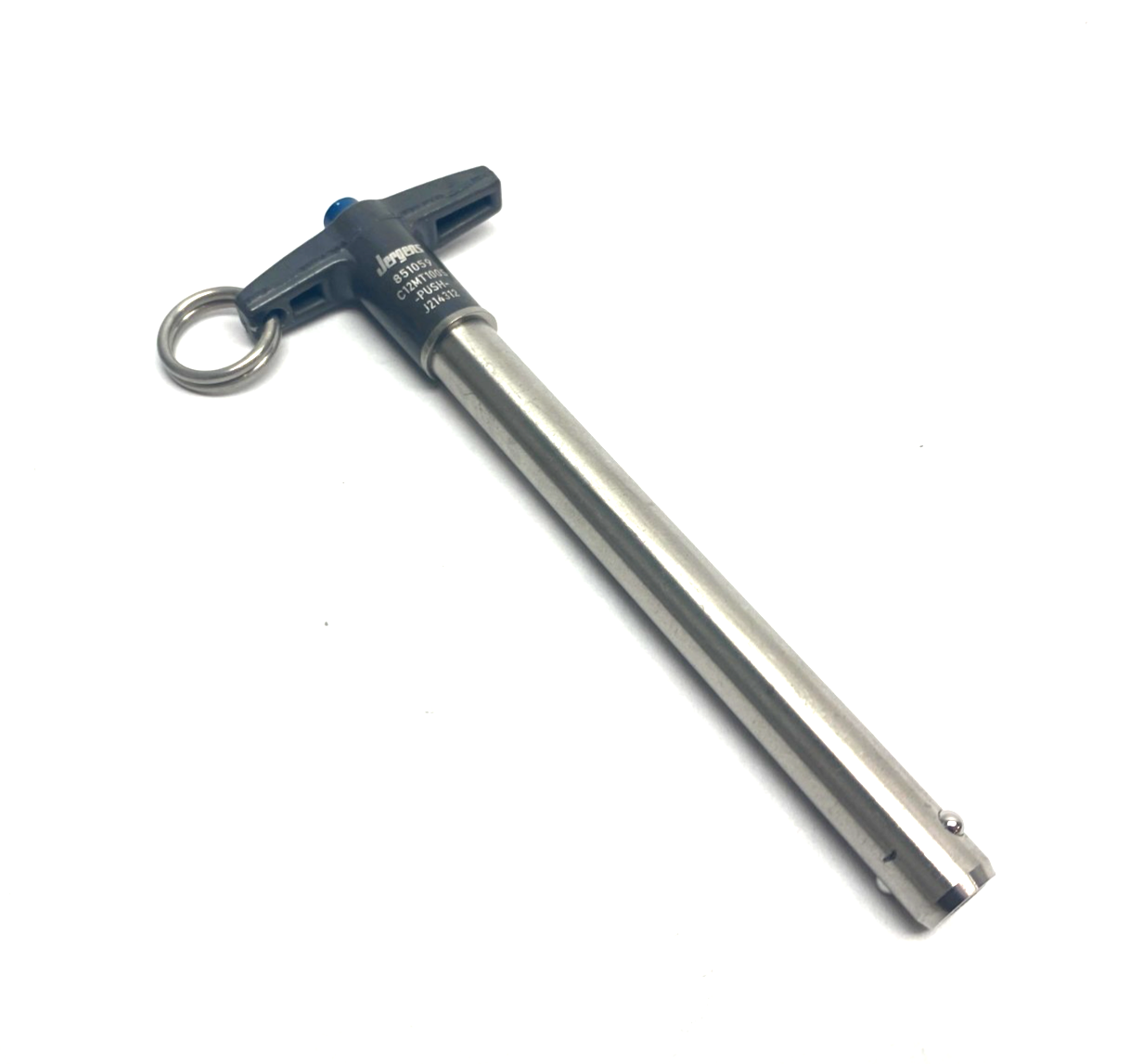 851059, C12MT100S | Jergens 851059 T-Handle Quick-Release Pin KLP, T-HANDLE, 12MM X 100 SS - New – Open box - Maverick Industrial Sales