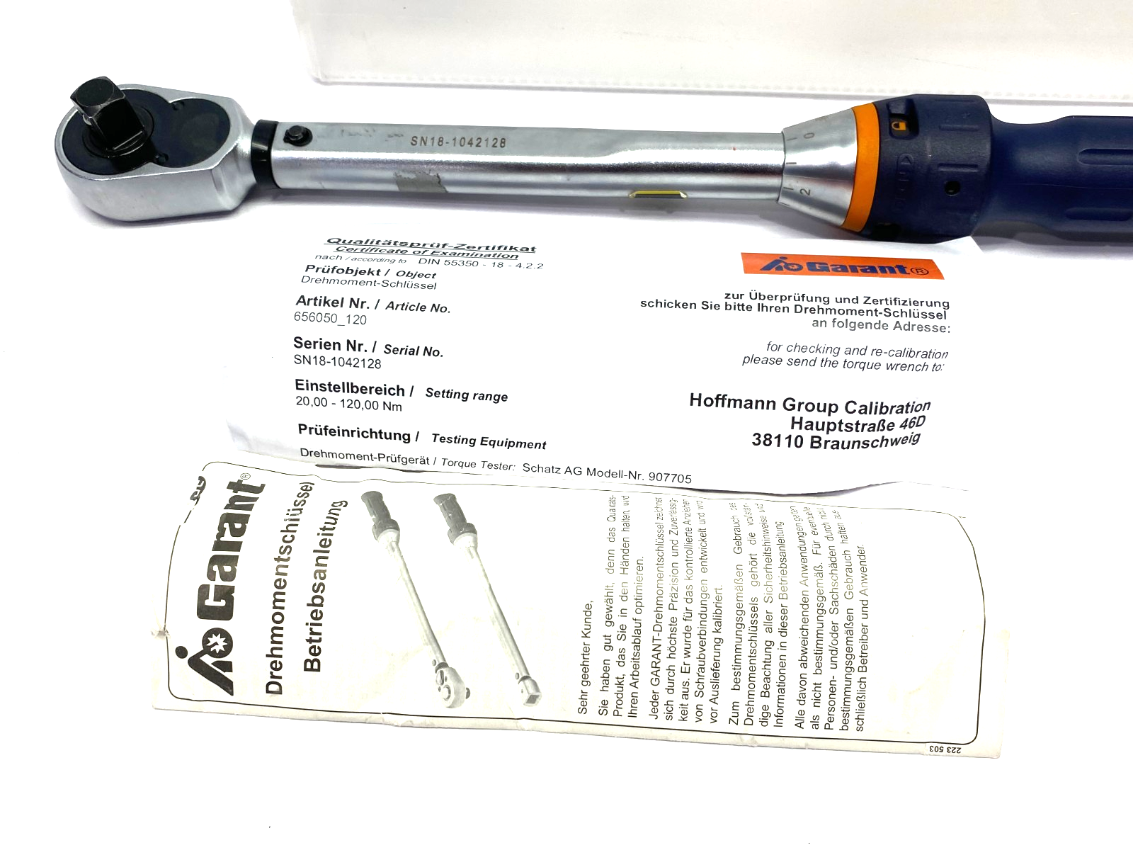 Garant 656050-120 Automatic Triggering Torque Wrench w Setting Scale 65 6050-120 - Maverick Industrial Sales