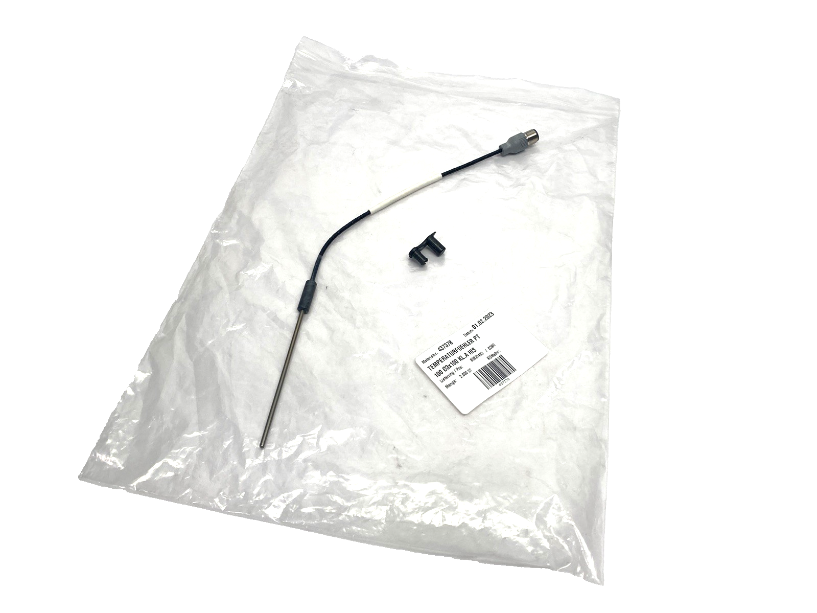H-KON Hainzl 437378 Temperature Sensor 1xPt100 KI A/HAINZL 3mm Diameter - Maverick Industrial Sales