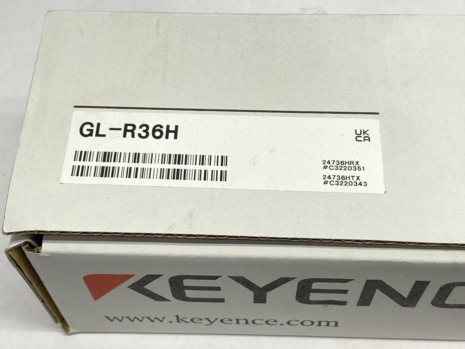 GL-R36H | Keyence Safety Light Curtain Set Hand Protection Type 36 Optical Axes - New - Maverick Industrial Sales