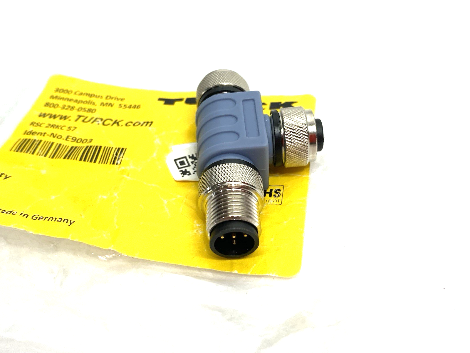 Turck RSC 2RKC 57 Eurofast DeviceNet™ Cable Connector Tee, M12, E9003 - Maverick Industrial Sales