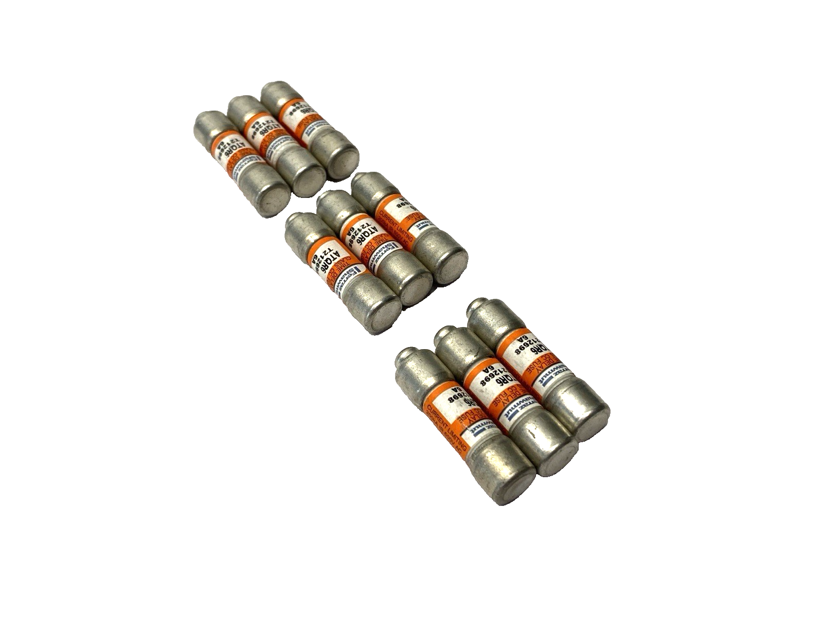 Mersen Ferraz Shawmut ATQR6 Amp-Trap Time Delay Fuse Class CC 600VAC 6A LOT OF 9 - Maverick Industrial Sales
