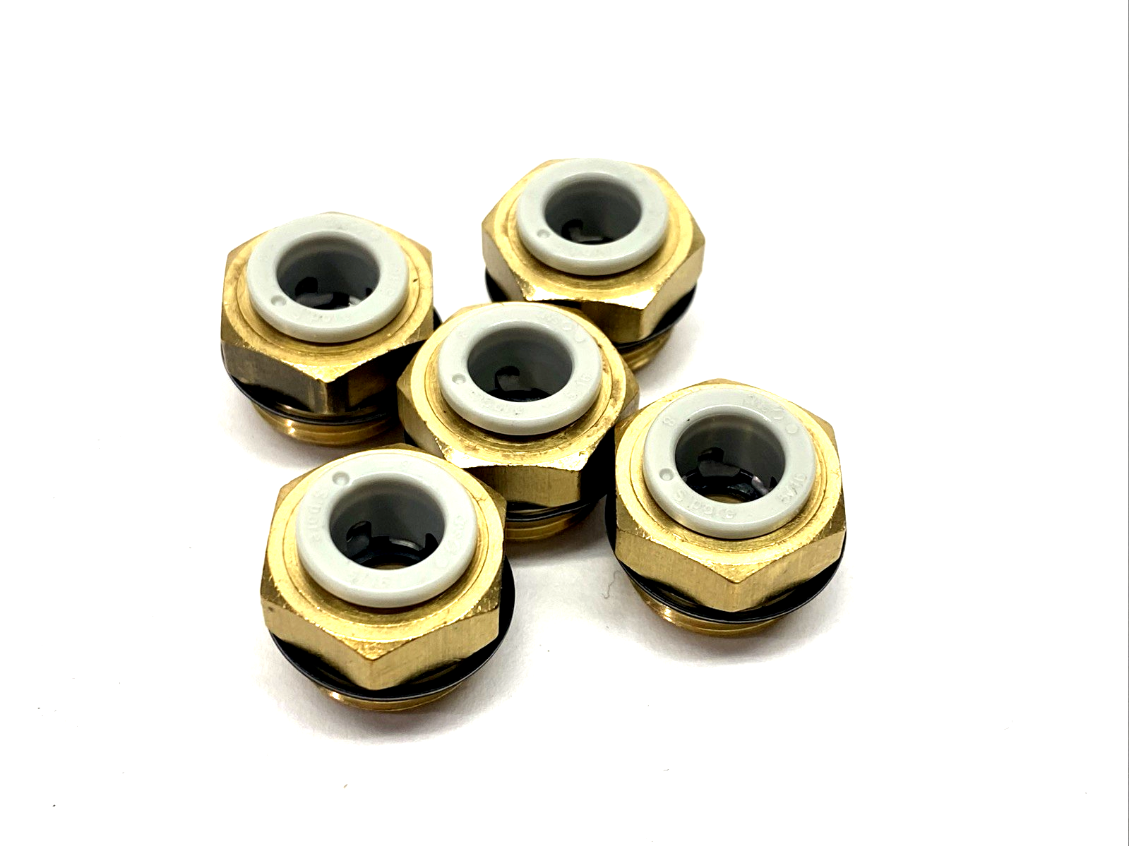 KQ2H08-U03A | SMC Pneumatic One-Touch Fitting For 8mm Tube O.D. x G 3/8" LOT OF 5 - New Other - Maverick Industrial Sales