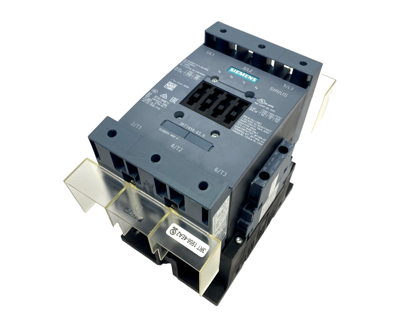 Siemens 3RT1456-6SP36 Power Contactor AC-1 275A/690V 3P 200-277VAC - Maverick Industrial Sales