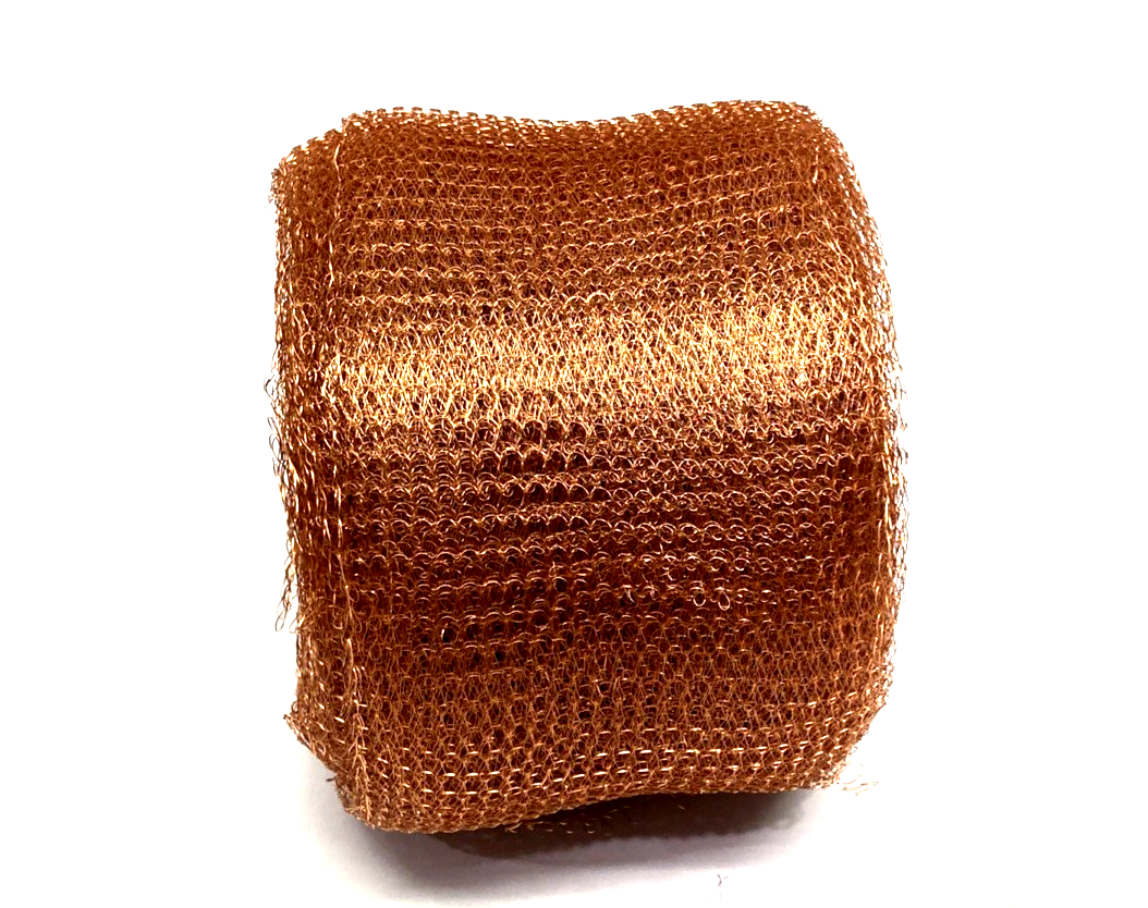 Powell 10104001 Copper Mesh 4" Wide Medium Density 0.0075" Hard Flat 100FT ROLL - Maverick Industrial Sales