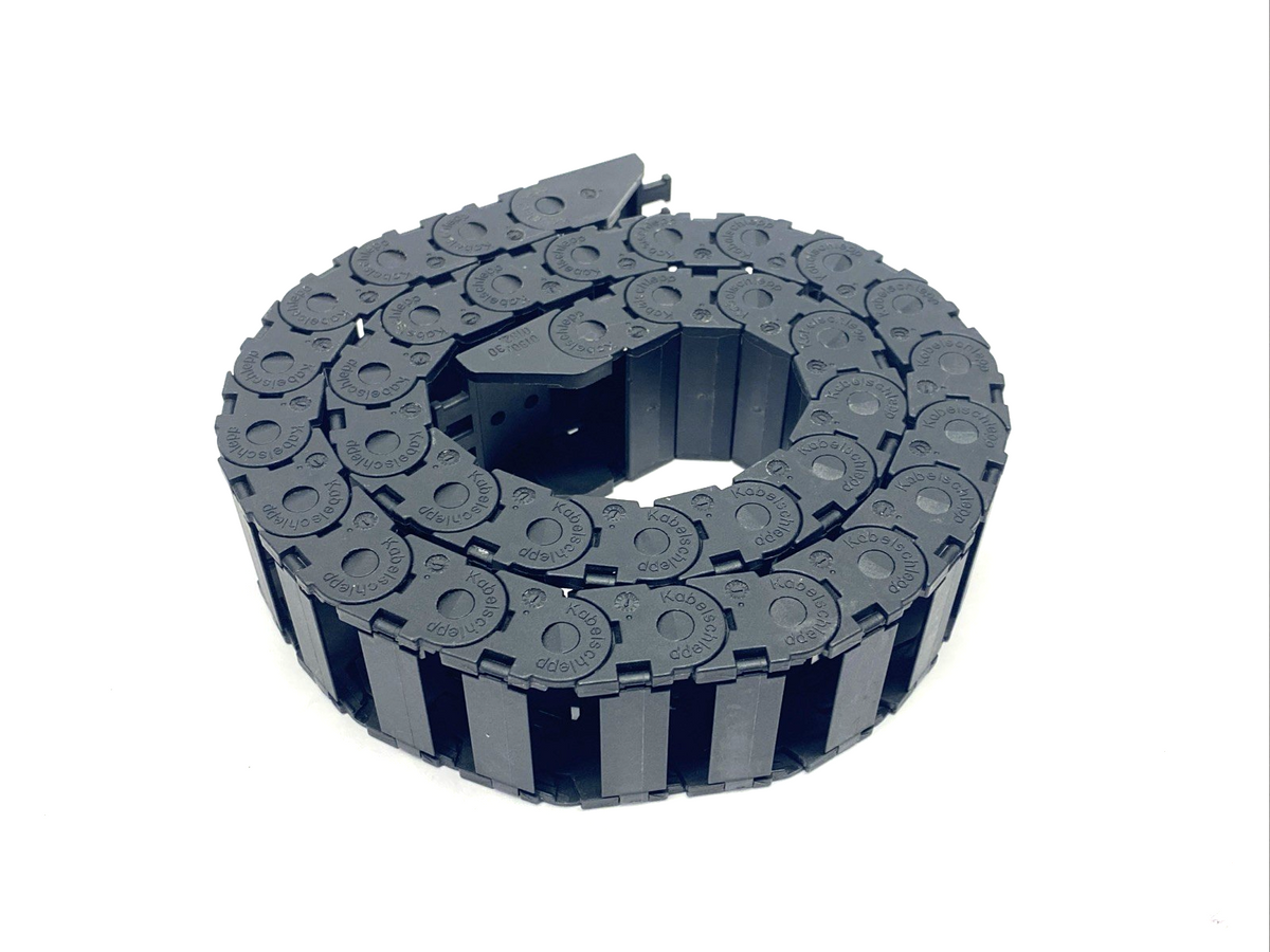 Kabelschlepp 0180.30.28 Microtrack Cable Carrier 34 Links w/ 2 Tiewrap Ends, 27" - Maverick Industrial Sales