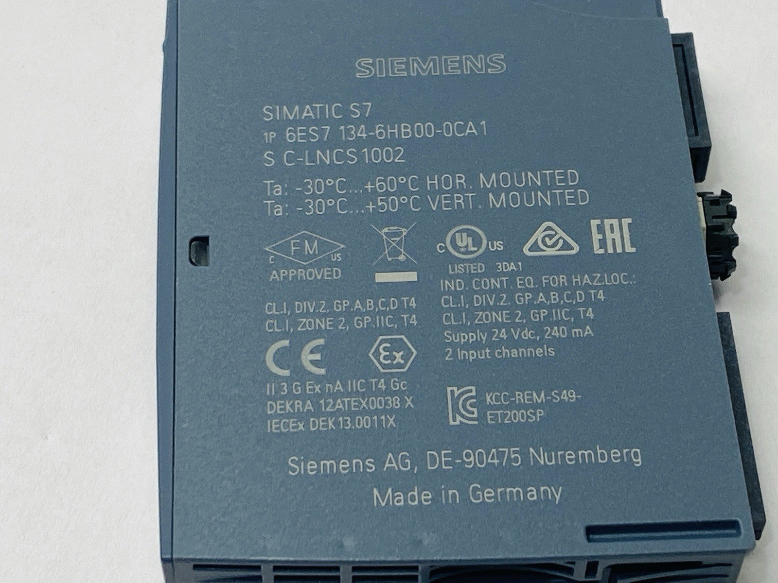 Siemens 6ES7134-6HB00-0CA1 SIMATIC ET 200SP Analog Input Module - Maverick Industrial Sales