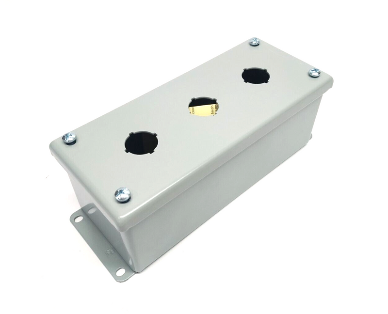 Hoffman E3PBG Type 12 3-Button Pushbutton Enclosure 22.5mm Holes - Maverick Industrial Sales