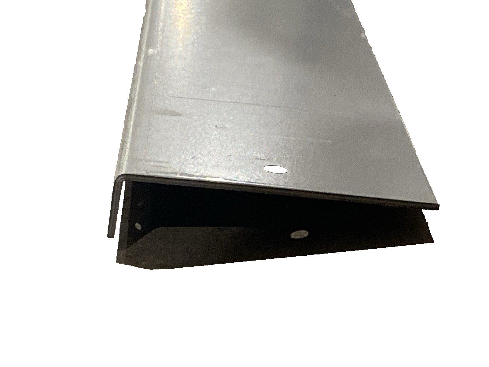 Hoffman F44BK60 Bolt-On Wireway Barrier Steel Gray 60" L x 3" W - Maverick Industrial Sales