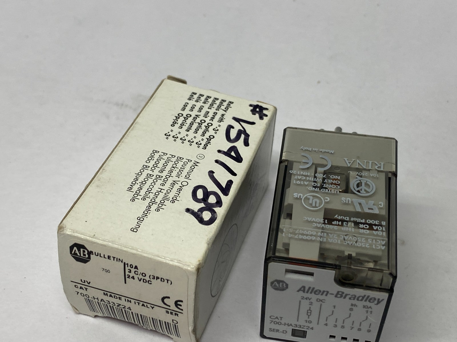 Allen Bradley 700-HA33Z24 Ser. D Direct Plug-In Relay 10A 3 C/O 24VDC - Maverick Industrial Sales