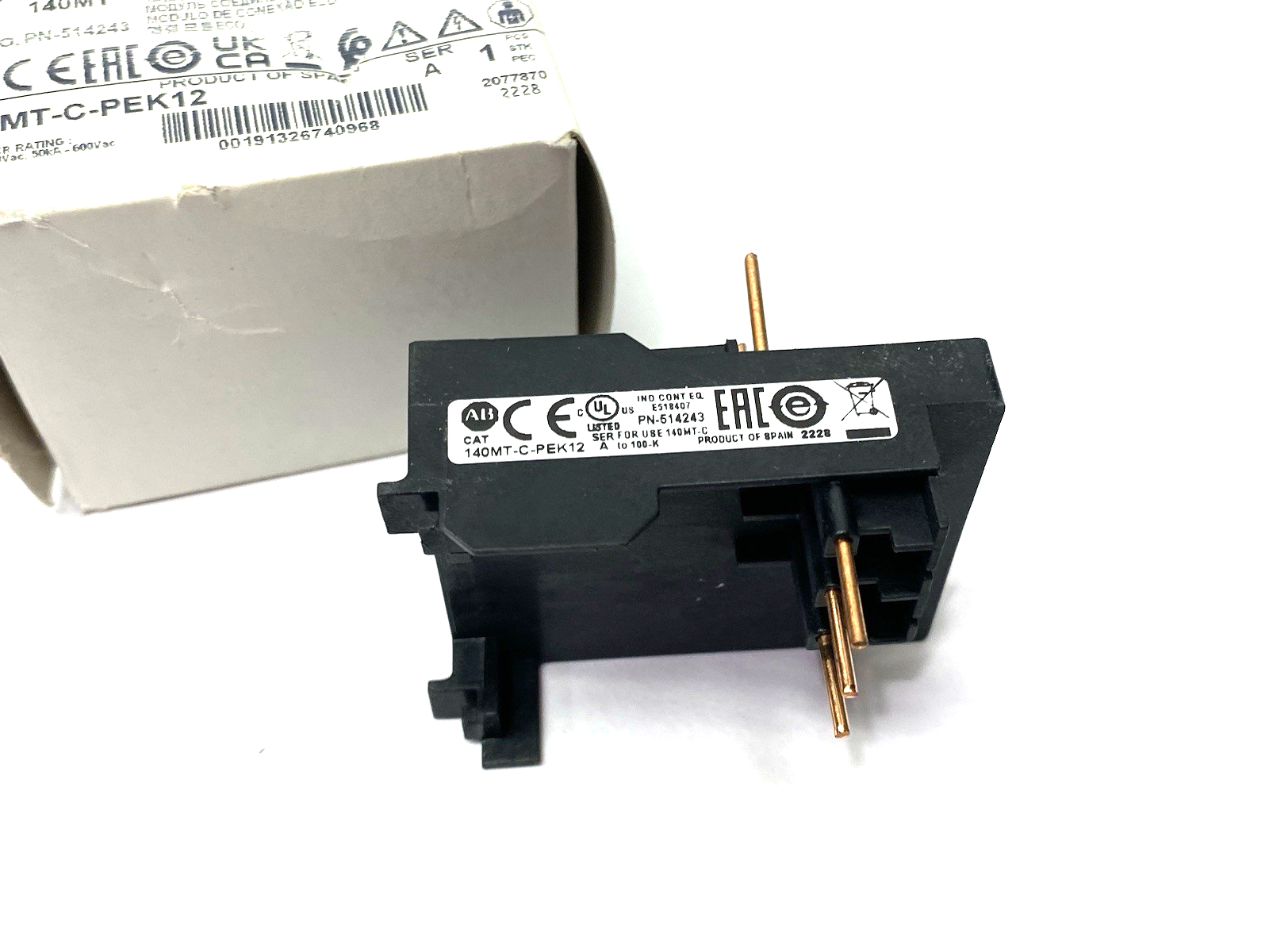 140MT-C-PEK12 | Allen Bradley Ser. A Connection Module 12A - New Other - Maverick Industrial Sales