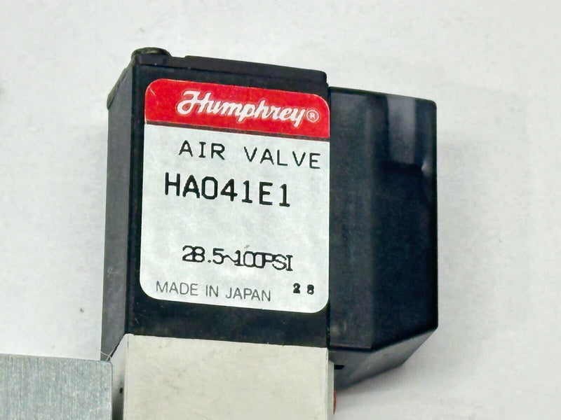 Humphrey HA041E1 Pneumatic Air Valve w/ Manifold Block 24VDC - Maverick Industrial Sales