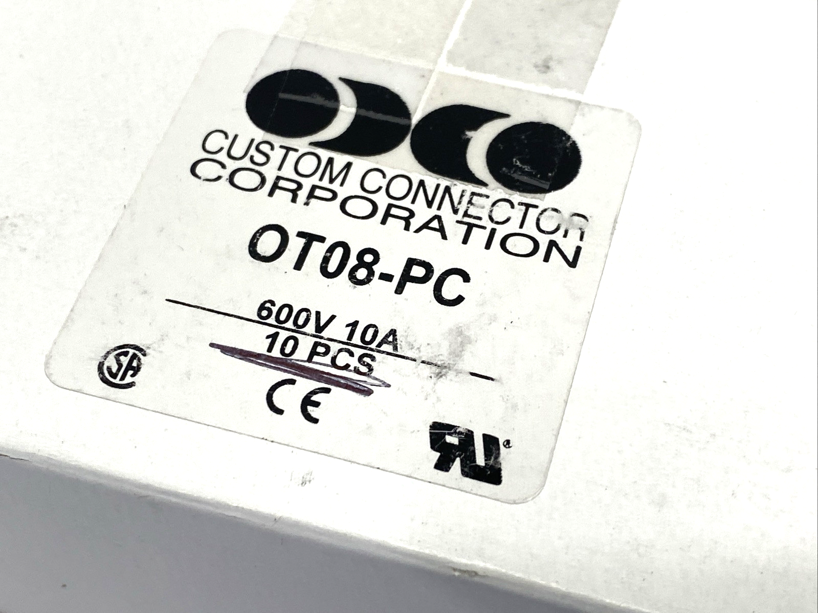Custom Connector OT08-PC Relay Socket 8-Pin 10A DIN Mount, BOX OF 10 - Maverick Industrial Sales