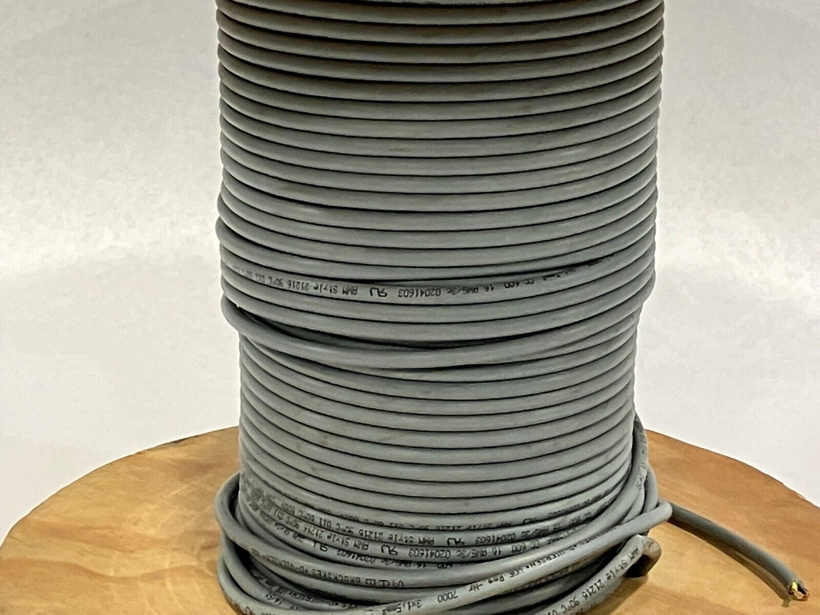 SAB 2041603 Cable 16 AWG 3C PVC Gray Bare Copper 115' FT - Maverick Industrial Sales