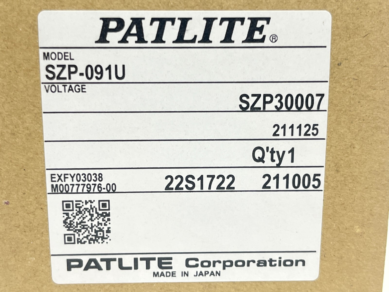 Patlite SZP-091U Upper Mount Bracket 1/2" NPT for LR6 and LR7 - Maverick Industrial Sales