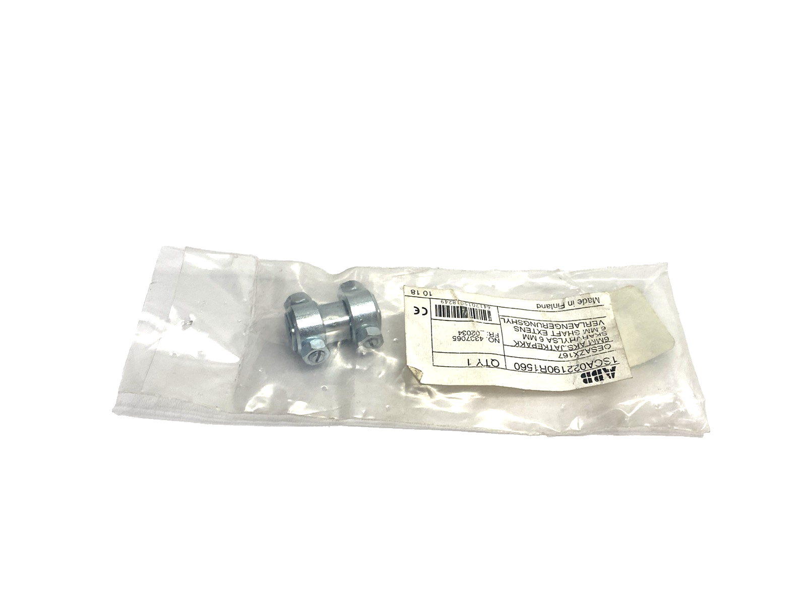 OESAZX167 | ABB 6mm Power Transmission Shaft Coupler 1SCA022190R1560 - New - Maverick Industrial Sales