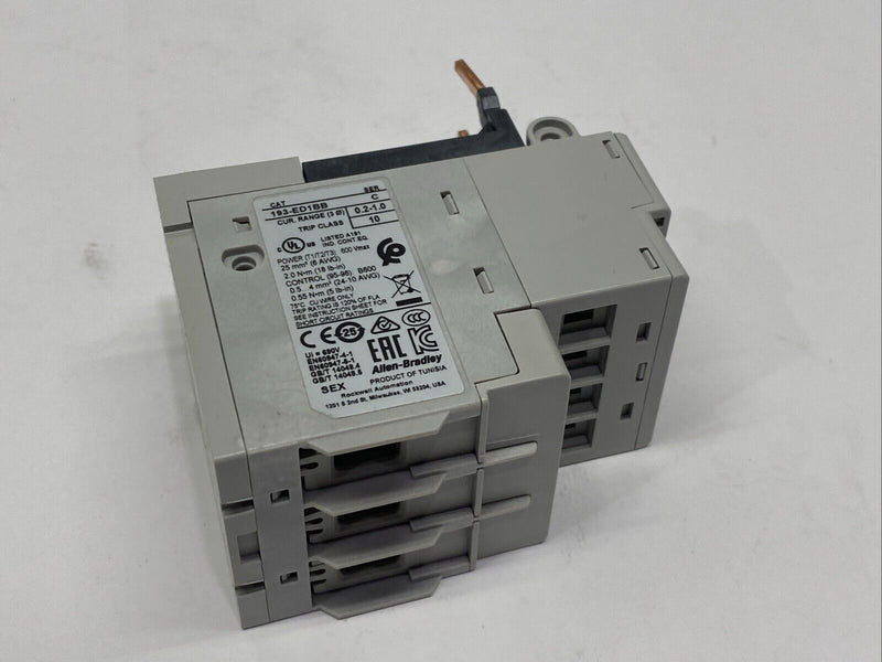 Allen Bradley 193-ED1BB Ser. C Overload Relay Class 10 DAMAGED - Maverick Industrial Sales