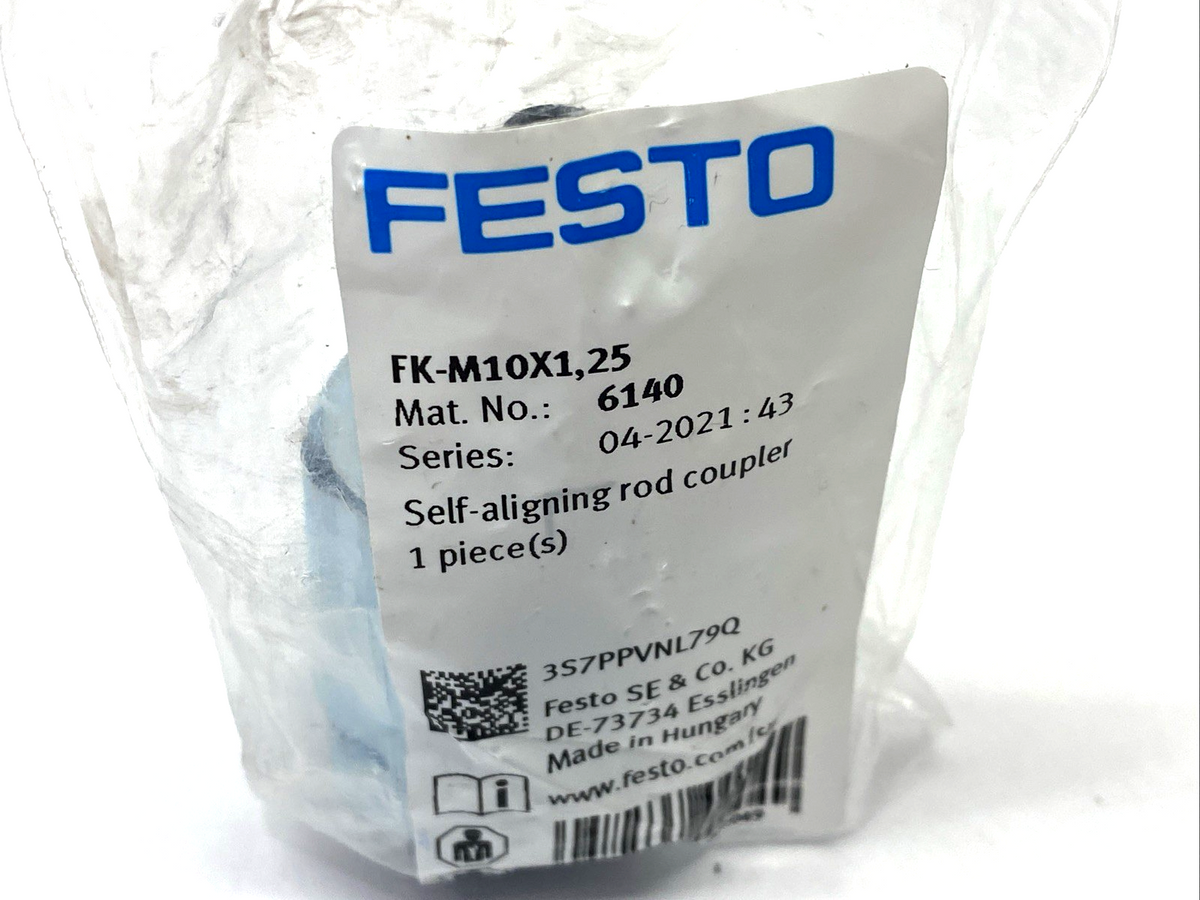 FK-M10X1,25 | Festo Self-Aligning Rod Coupler M10x1.25 6140 - New - Maverick Industrial Sales