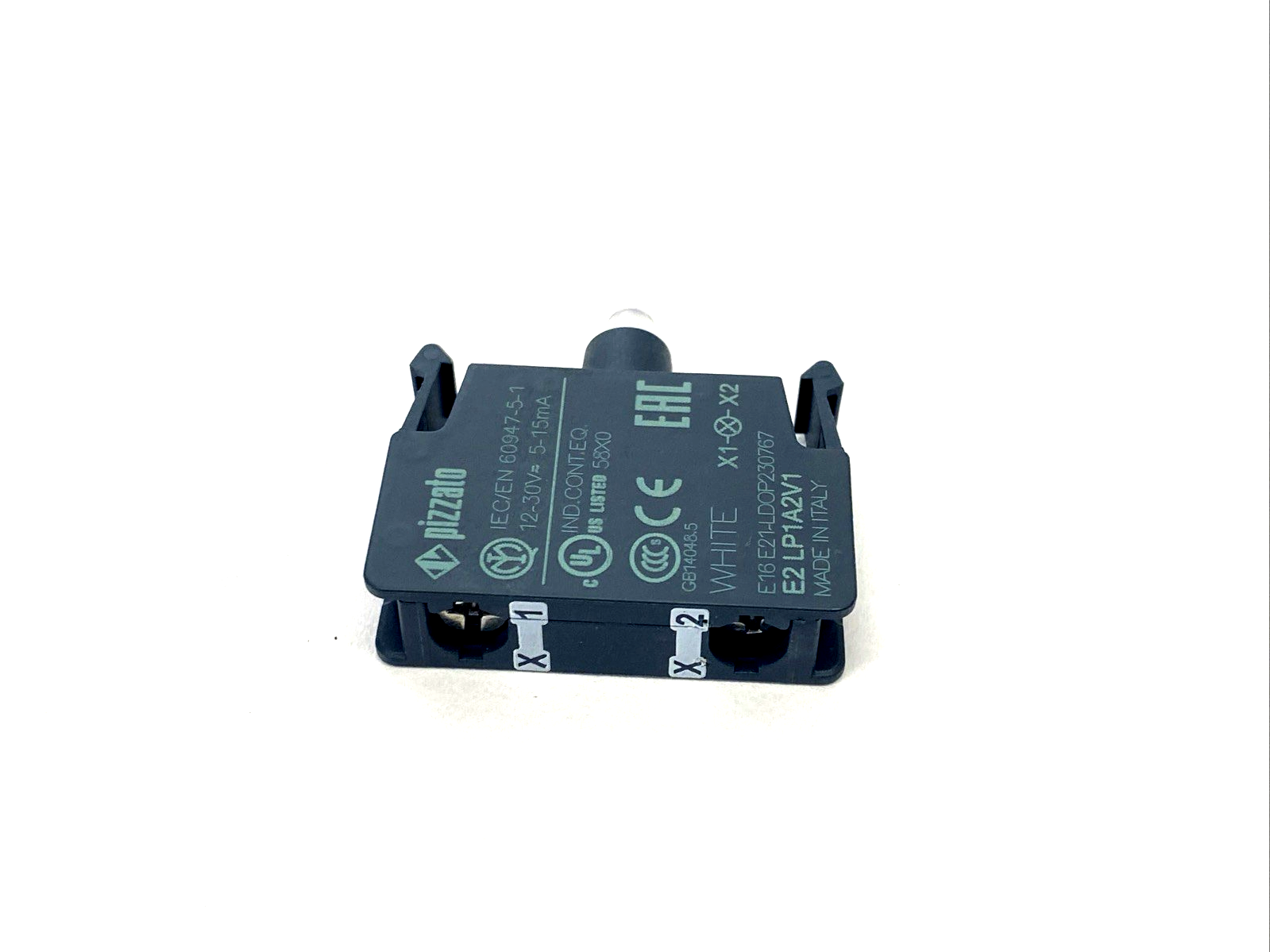 Pizzato E2 LP1A2V1 White LED 12-30VDC 5-PACK - Maverick Industrial Sales