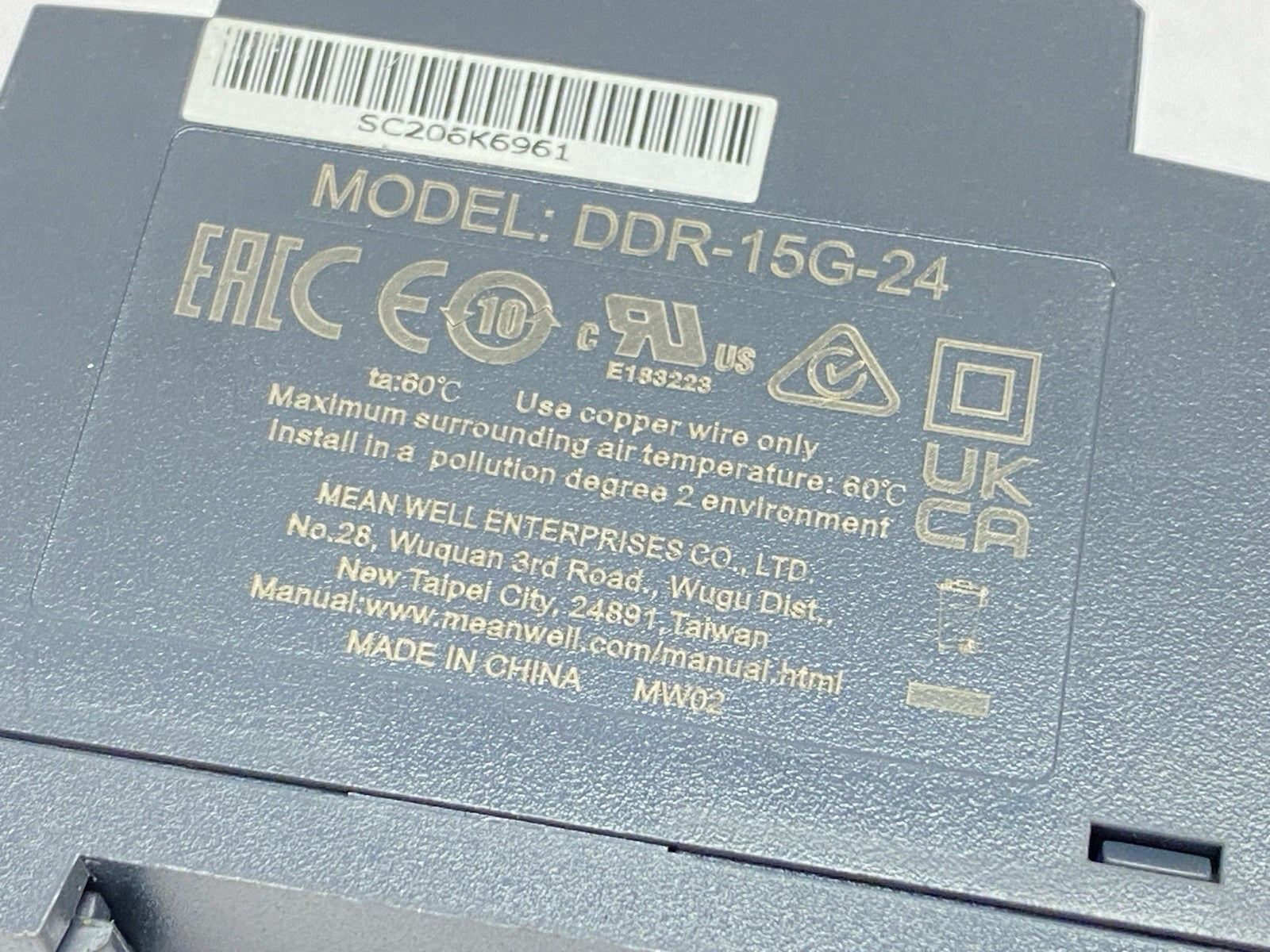 DDR-15G-24 | Mean Well DC/DC Converter Module 0.63A 24V 15W - Used - Maverick Industrial Sales