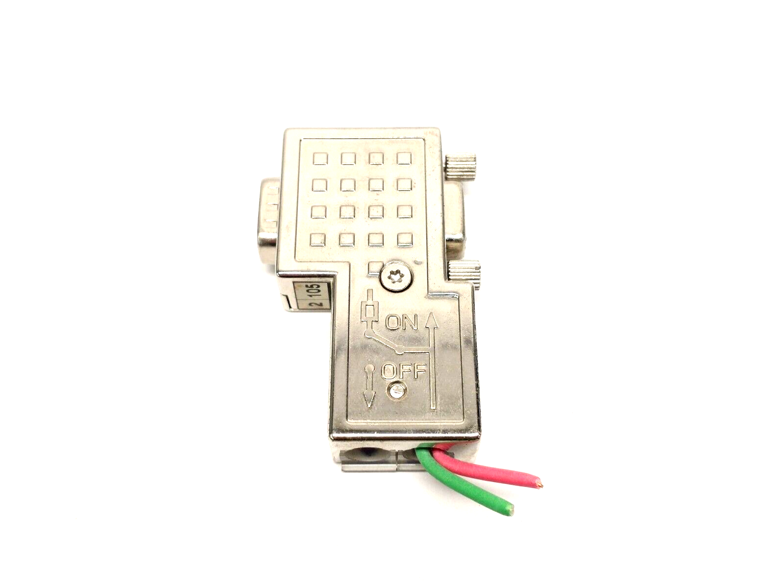 Brad Harrison PA9D01-42 D-Sub Connector w/ LEDs & Programming Port, 90 Degree - Maverick Industrial Sales